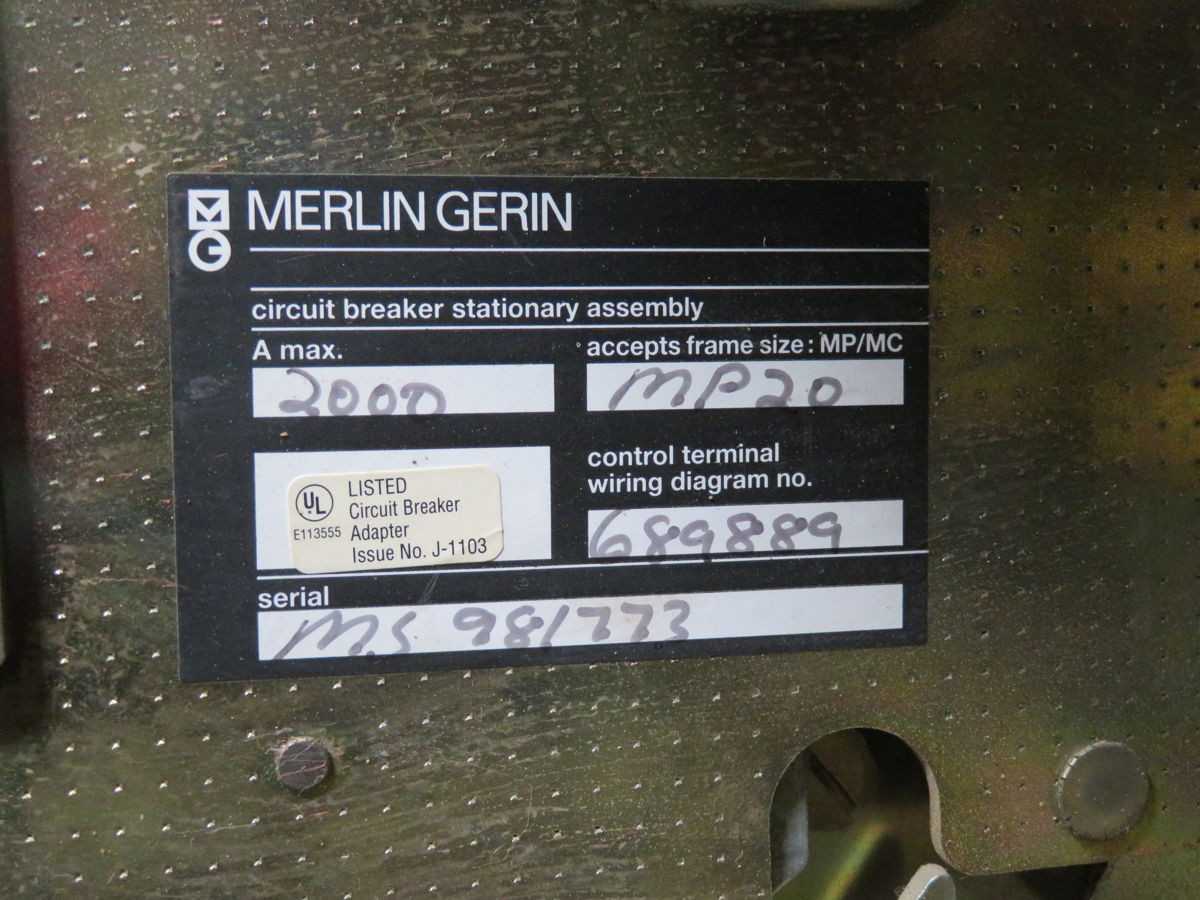 MERLIN GERIN MP20 CIRCUIT BREAKERS, 2000A CURRENT, 690V AC OP V, 65KA ICU, 3/4 POLE - PCB CIRCUIT BOARDS