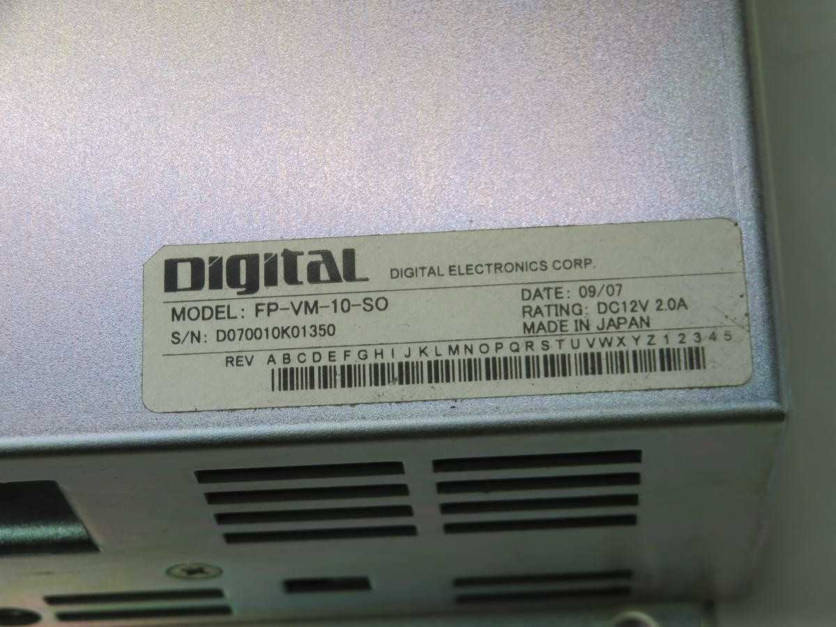 Digital FP-VM-10-SO, HMI Touch Panel, 10.4-Inch 640x480 LCD, RS-232C/422/485 Serial, 24VDC Power - OPERATOR INTERFACE PANELS