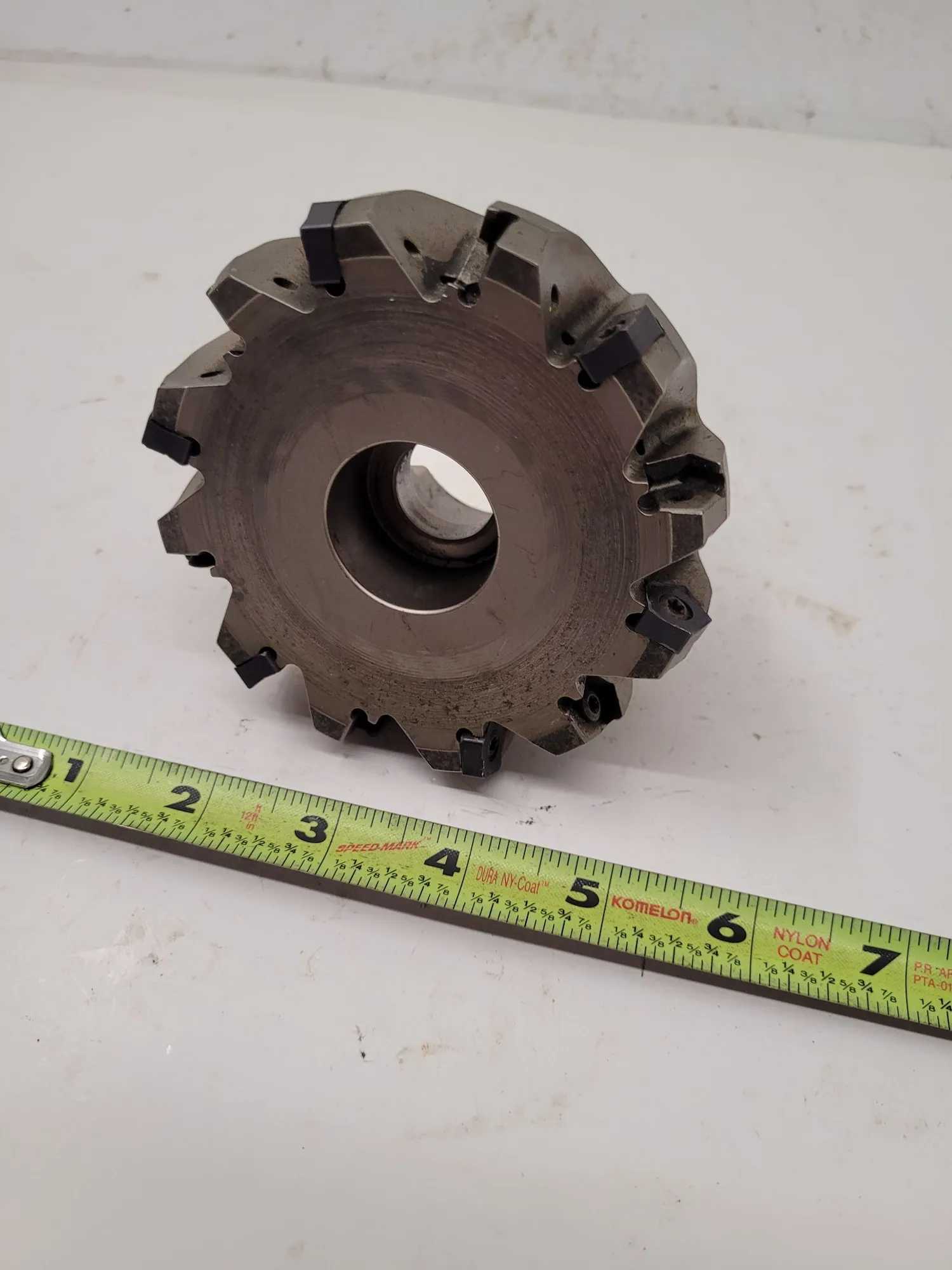 INGERSOLL DM5G-40R01 INDEXABLE FACE MILL, 4.000" CUTTING DIA., 12 INSERTS, 1.5000" BORE - MACHINE TOOLING