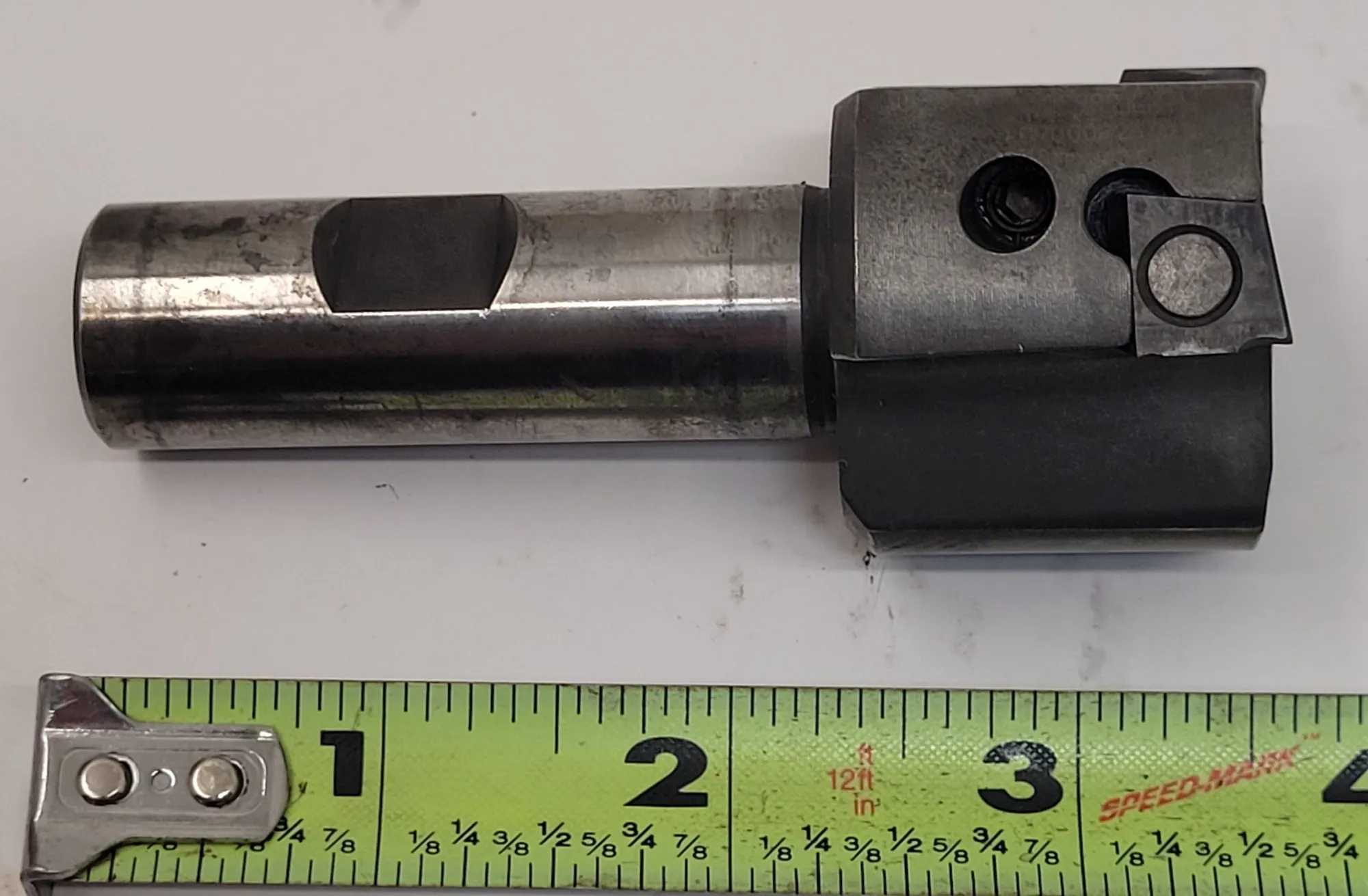 HERTEL INDEXABLE FACE MILL, 3 FLUTE, 3.50IN OAL, .75IN SHANK DIA, 1.45IN HEAD DIA - MACHINING TOOLING & PARTS