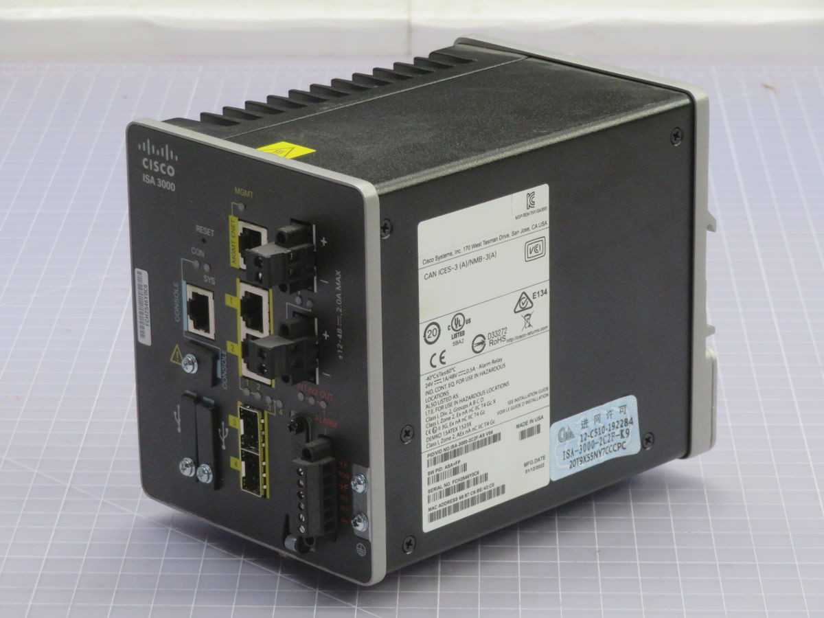 CISCO ISA 3000 ISA-3000-2C2F-K9 V04 INDUSTRIAL SECURITY APPLIANCE T263152 - AUTOMATION & CONTROLS
