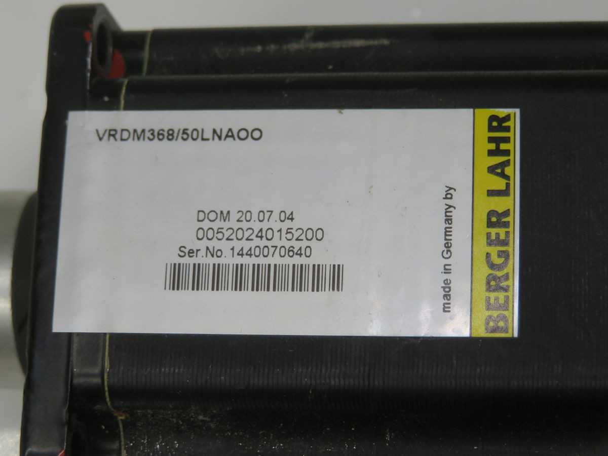 BERGER LAHR VRDM368/50LNAOO STEPPER MOTOR BH0569 - ELECTRIC MOTORS