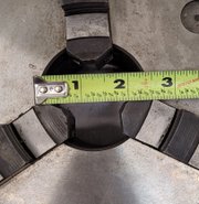Buck Lathe Chuck, 8" Overall Diameter, 3 Jaw, 2-1/4" Center Hole - MACHINING ACCESSORIES & TOOLING
