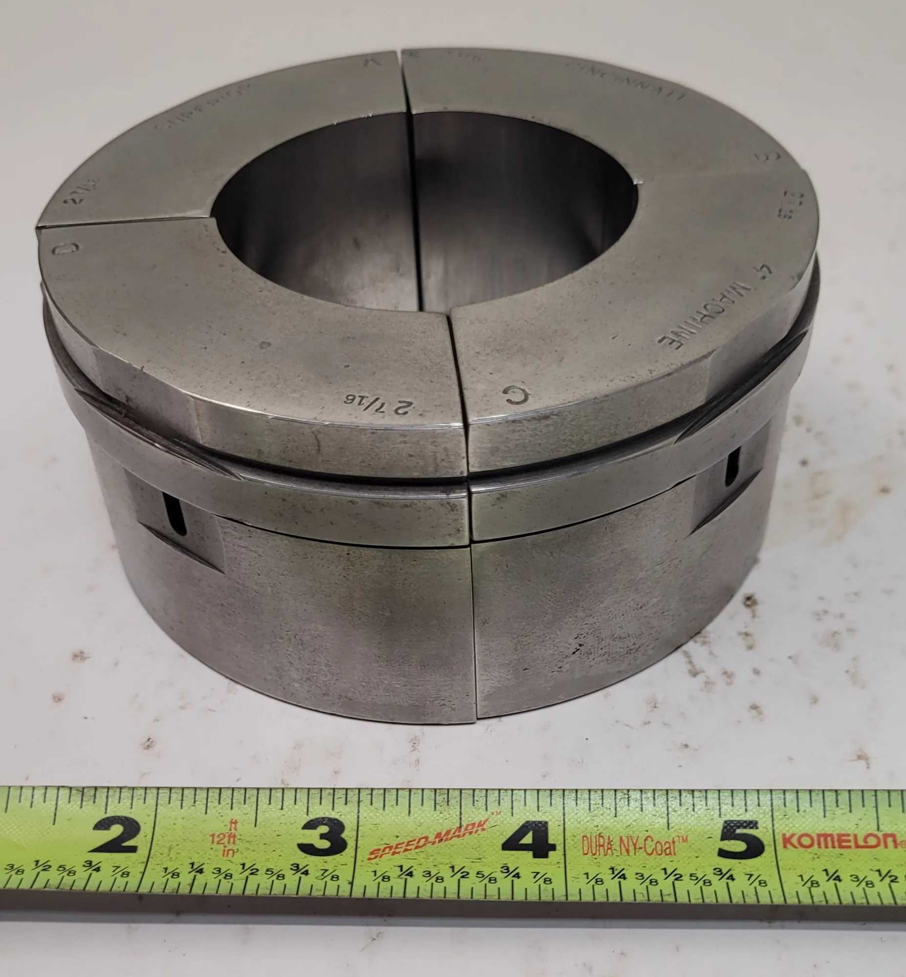 SUPERIOR CINCINNATI COLLET PAD, S-STYLE EMERGENCY, 2 7/16" SIZE, 2” HEIGHT, NON-SERRATED - MACHINING TOOLING & PARTS