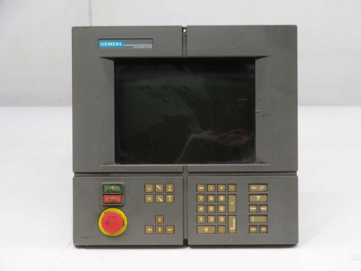SIEMENS, ACRAMATIC 2100 3-424-2130A01, CONTROL PANELS INTERFACES, 10.4 INCH LCD, KEYPAD INPUT - OPERATOR CONTROLS