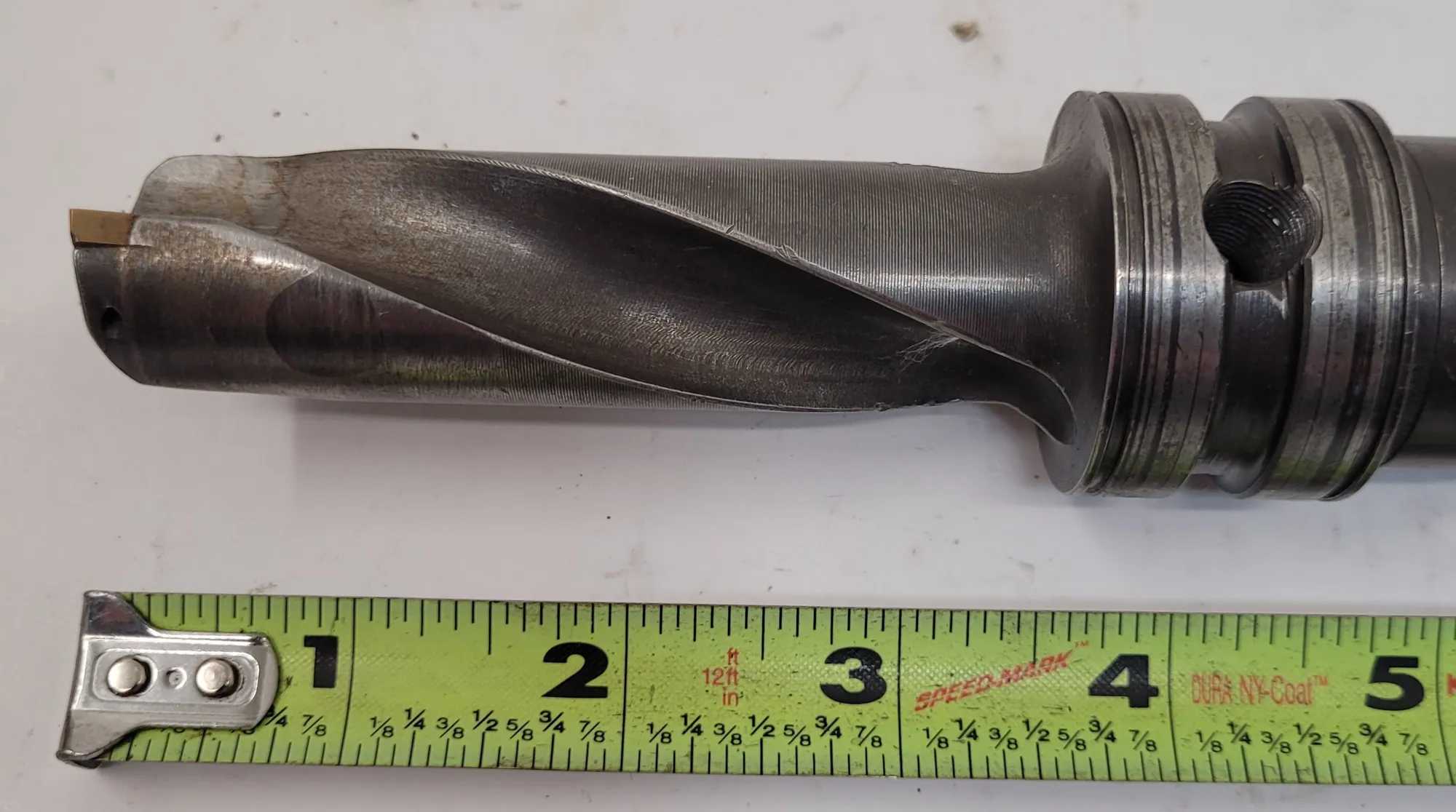 VALENITE INDEXABLE COOLANT DRILL, MODEL VWDR-100-125-454, 2 FLUTES, 1IN END DIAMETER - MACHINING TOOLING & PARTS