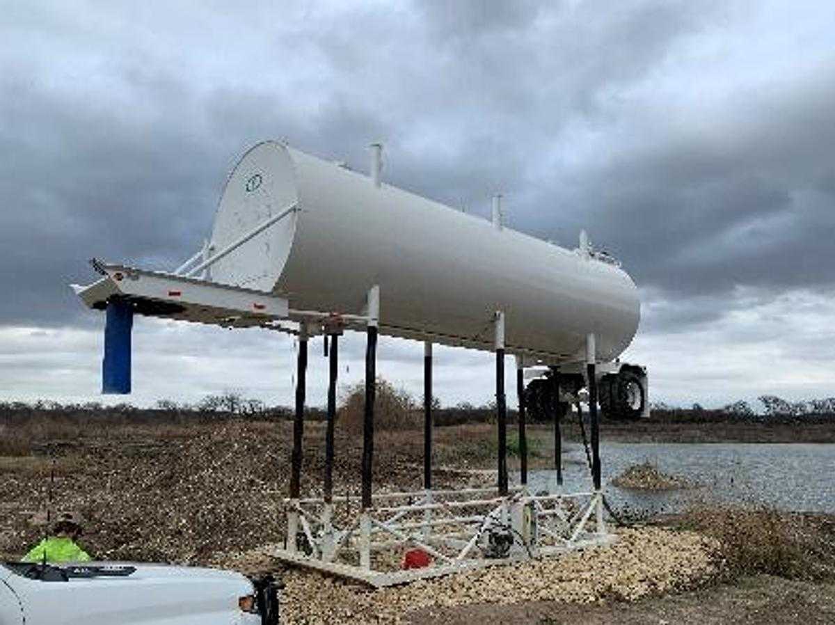 2021 VALEW 12,000 GALLON WATER TOWER, INDUSTRIAL FLUID STORAGE, GRAVITY OR PRESSURIZED FEED - TANKS