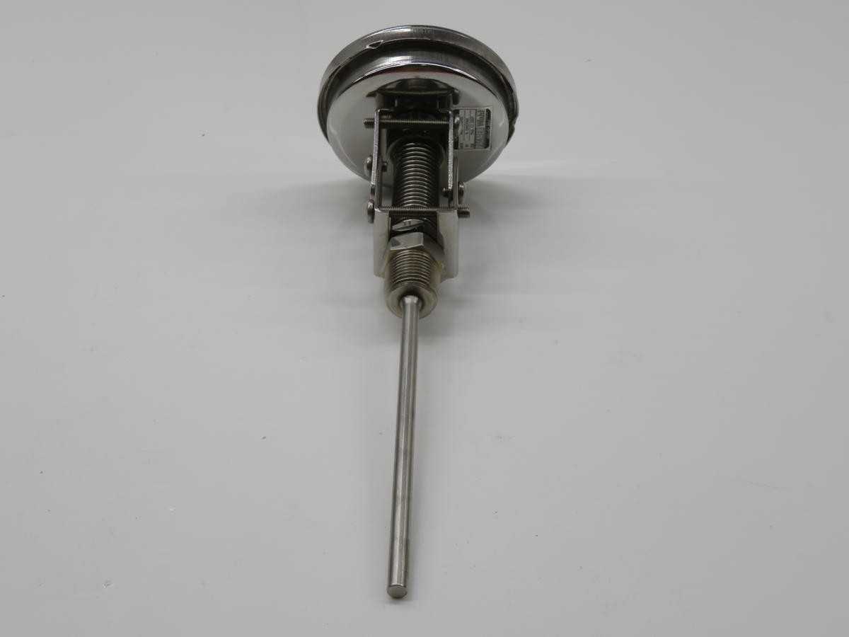 ASHCROFT 3A BIMETAL THERMOMETER, 500F TEMP MAX, 76MM DIAL, 1% ACCURACY, 1/2 NPT CONN, 304 SS CASE - THERMOMETER
