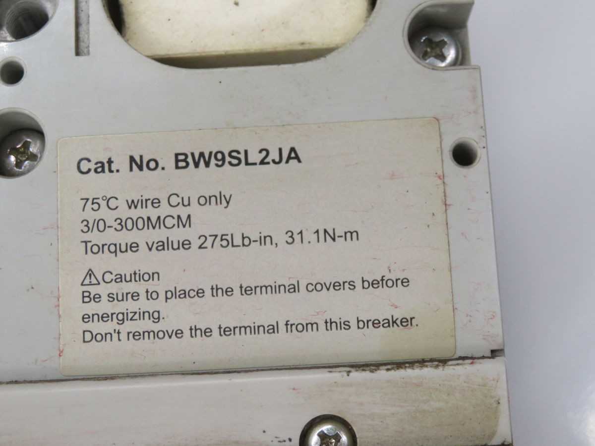 FUJI ELECTRIC BW800RAGU-3P800 CIRCUIT BREAKER T267366 - CIRCUIT BREAKERS
