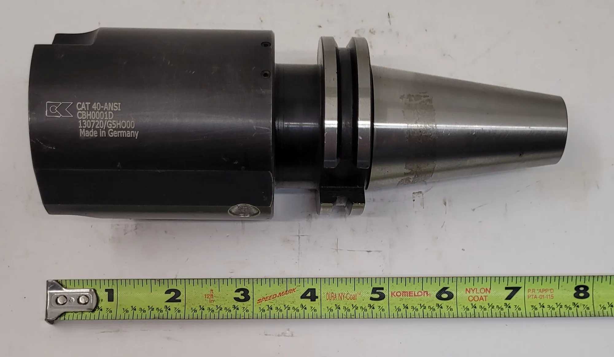 KENNAMETAL CBH0001D CAT40-ANSI TOOL HOLDER, OAL 7.25IN, BORE 2.0IN - MACHINING TOOLING & PARTS