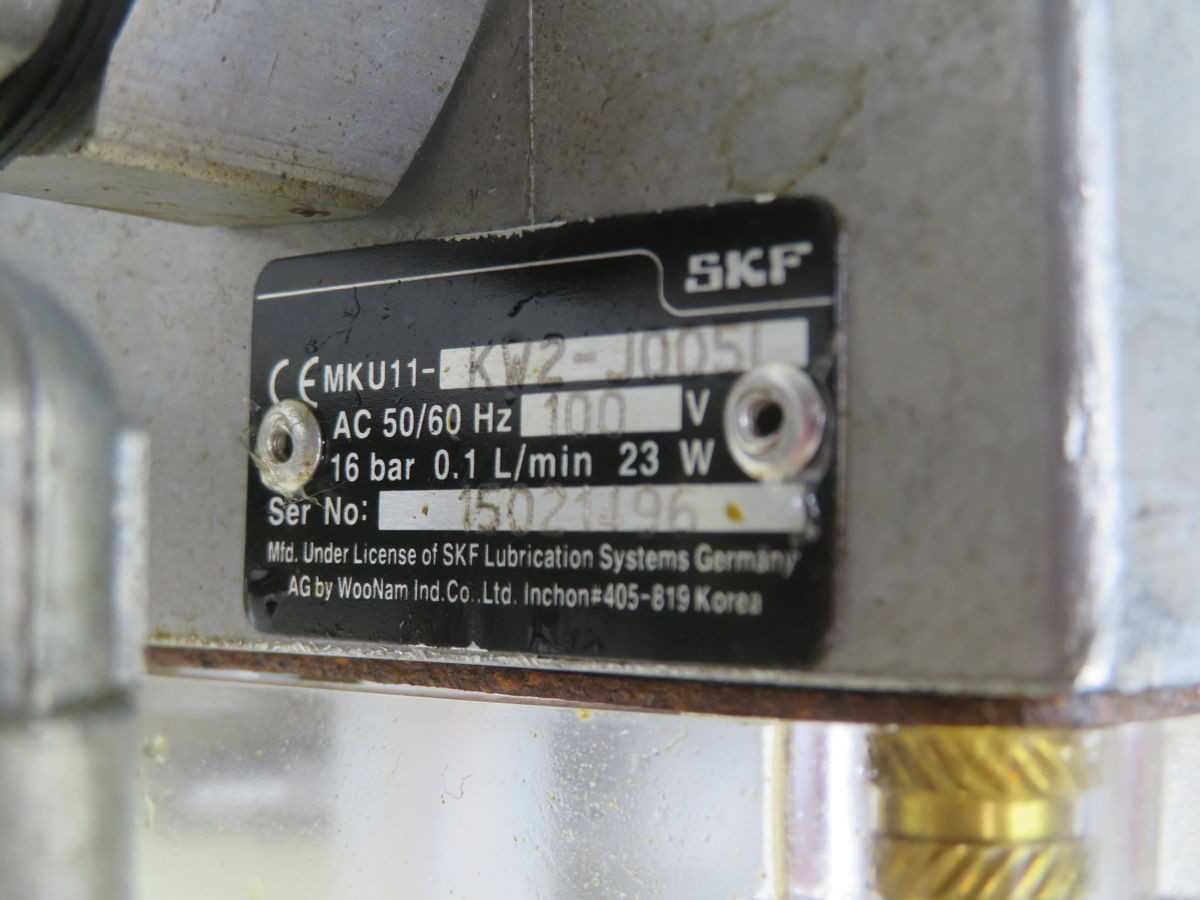SKF MKU11-KW2-J005L Lubrication Pump T263351 - High Efficiency Oil Delivery - PUMPS