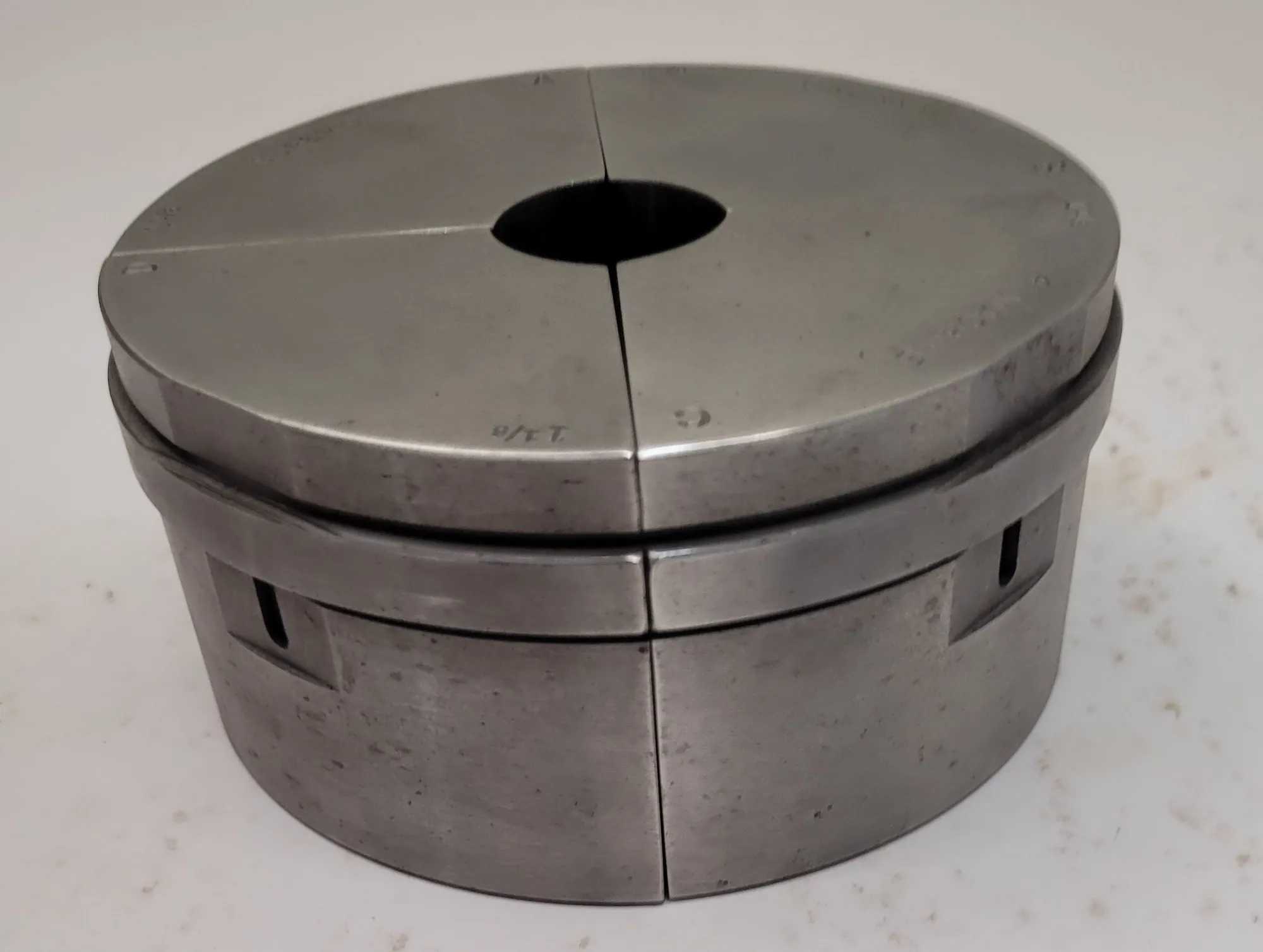 SUPERIOR CINCINNATI COLLET PAD, 1 1/8" S-STYLE EMERGENCY, 2” HEIGHT, NON-SERRATED - MACHINE TOOLING