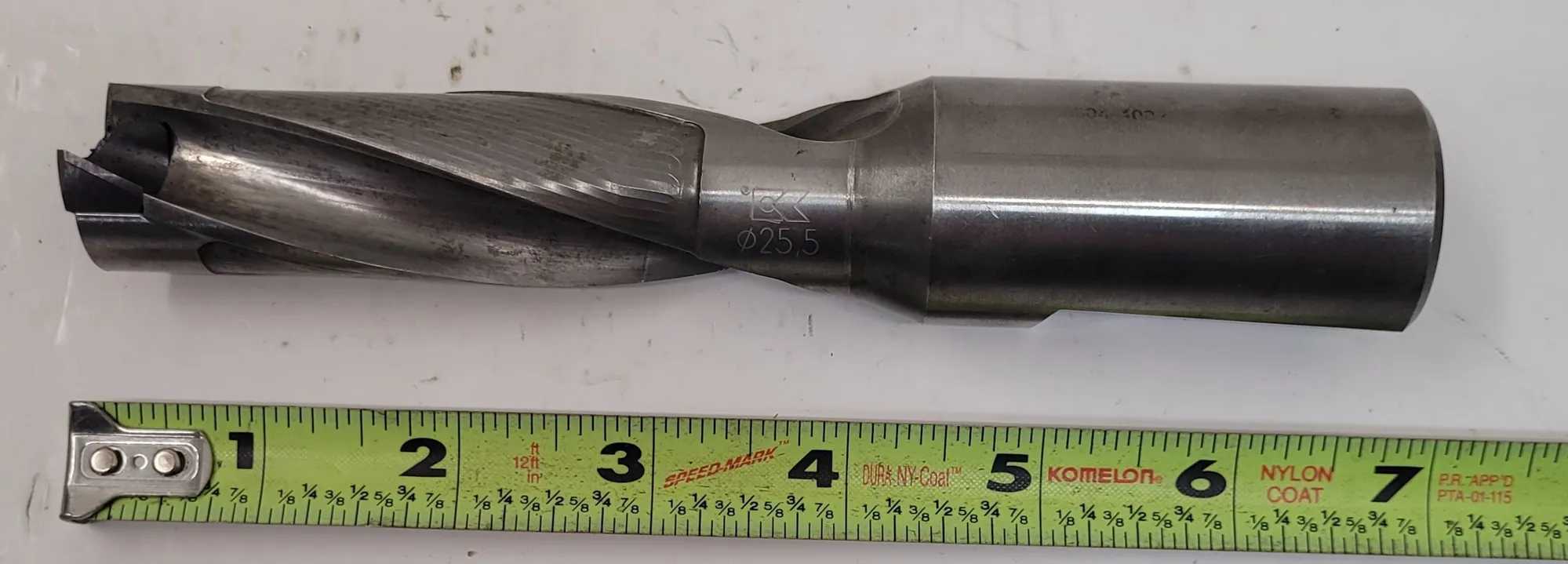 KENNAMETAL KSEM255R3WN32M INDEXABLE INSERT DRILL, OAL 6.85IN, DRILL END DIA 1.00IN, 2 FLUTES - MACHINING TOOLING & PARTS