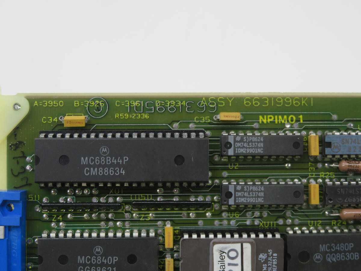 BAILEY, 6631996K1, CONTROLS PLCS, PROCESSOR INTERFACE, DCS COMM MODULE, INFI 90/SYMPHONY - PLC MODULES