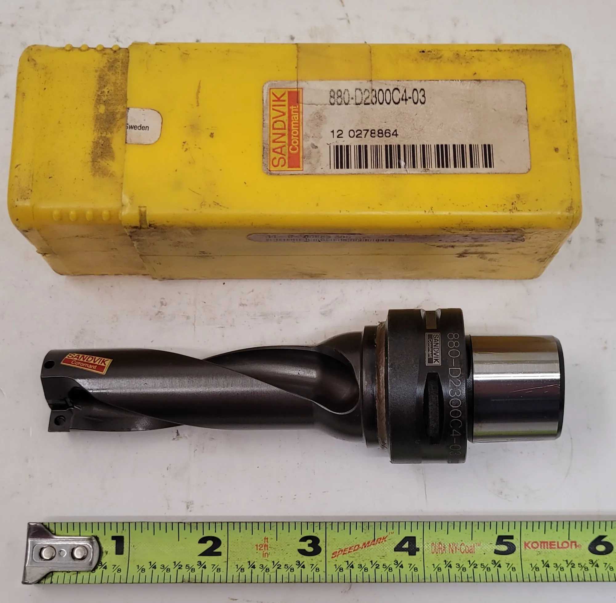 SANDVIK COROMANT 880-D2300C4-03 INDEXABLE INSERT DRILL, 23MM - MACHINING TOOLING & PARTS