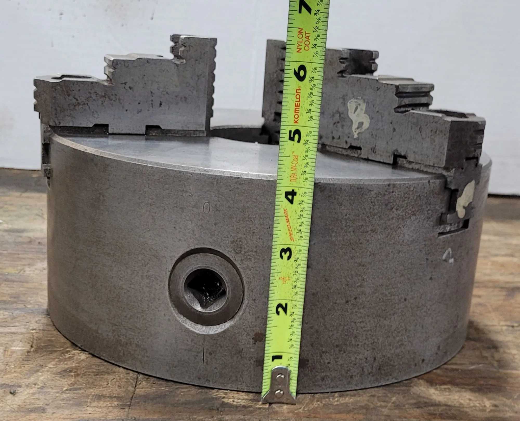 BISON 10" 3 JAW SELF-CENTERING CHUCK D1-6 BACK MOUNT MODEL 9921-96 - MACHINING TOOLING & PARTS