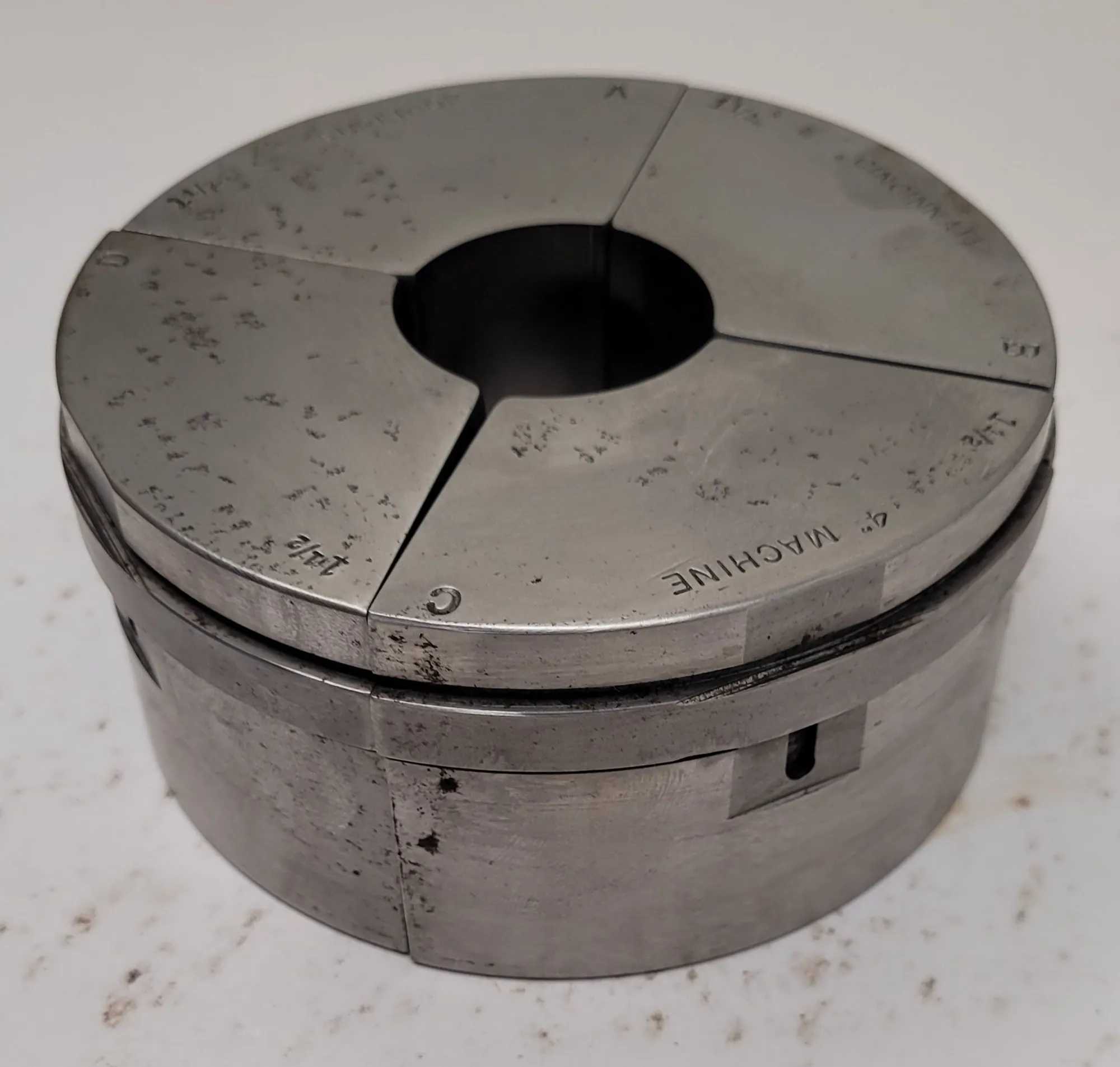 SUPERIOR CINCINNATI COLLET PAD, S-STYLE EMERGENCY, 1 1/2" SIZE, 2” HEIGHT, NON-SERRATED INTERIOR - MACHINING TOOLING & PARTS