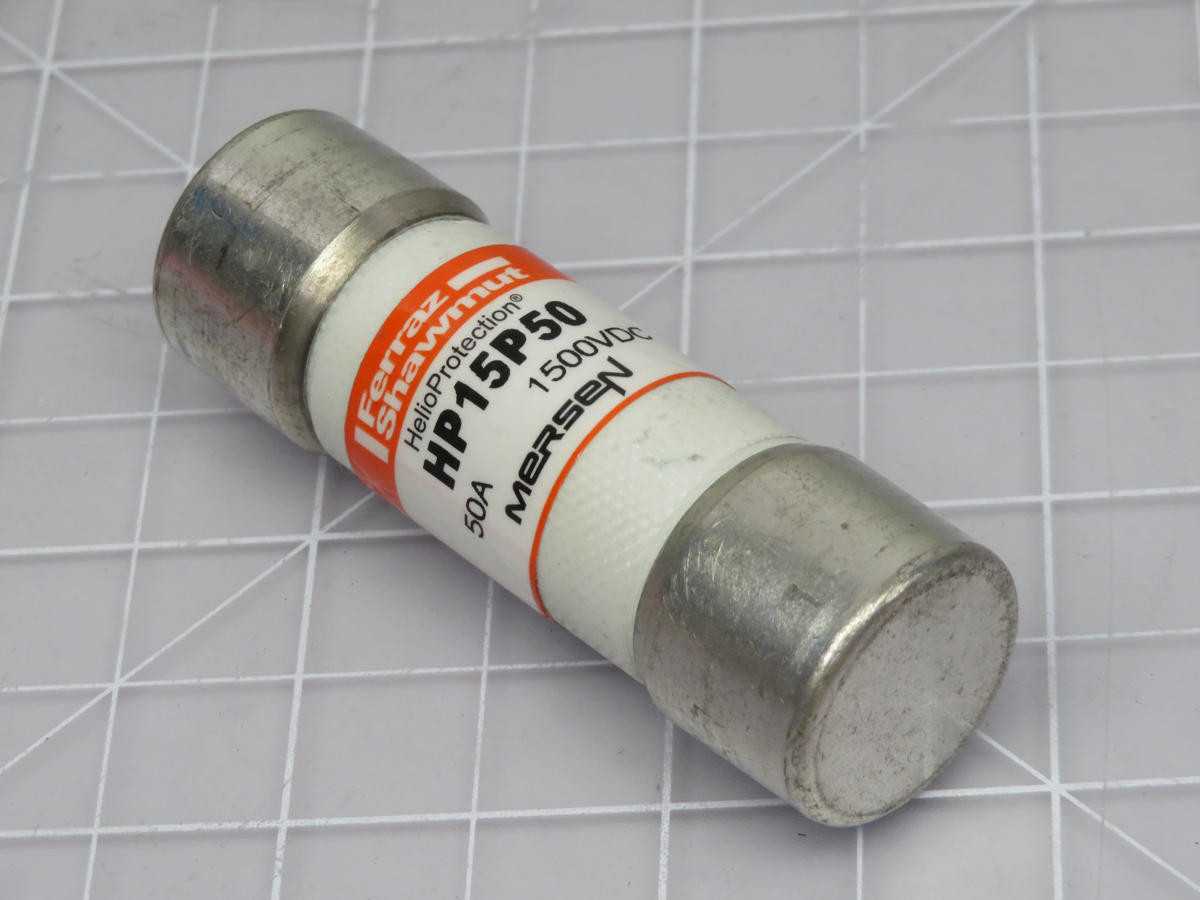 LOT OF 20 MERSEN HP15P50 HELIO PROTECTION FUSE - FUSES