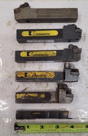 Kennametal Toolholders Set of 6 - Mixed 3/4" and 5/8" Shanks (Models: DTFNLS-123, DCFNL-124B, Etc.) - MACHINING ACCESSORIES & TOOLING