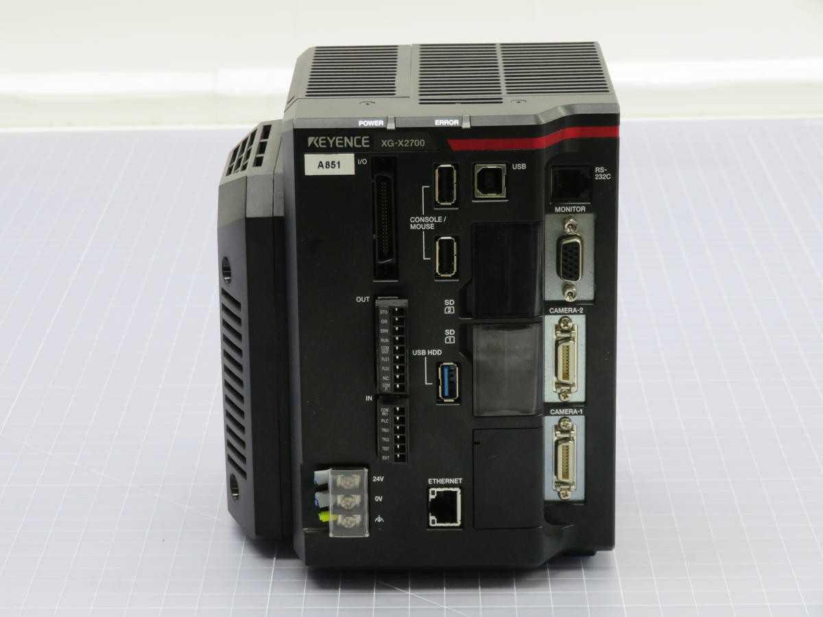 KEYENCE XG-X2500 5, CONTROLS PLCS, 5 MP CAMERA, 2X GIGE CAM SUPPORT, 8 DI, 14 DO, 24 VDC POWER - AUTOMATION & CONTROLS
