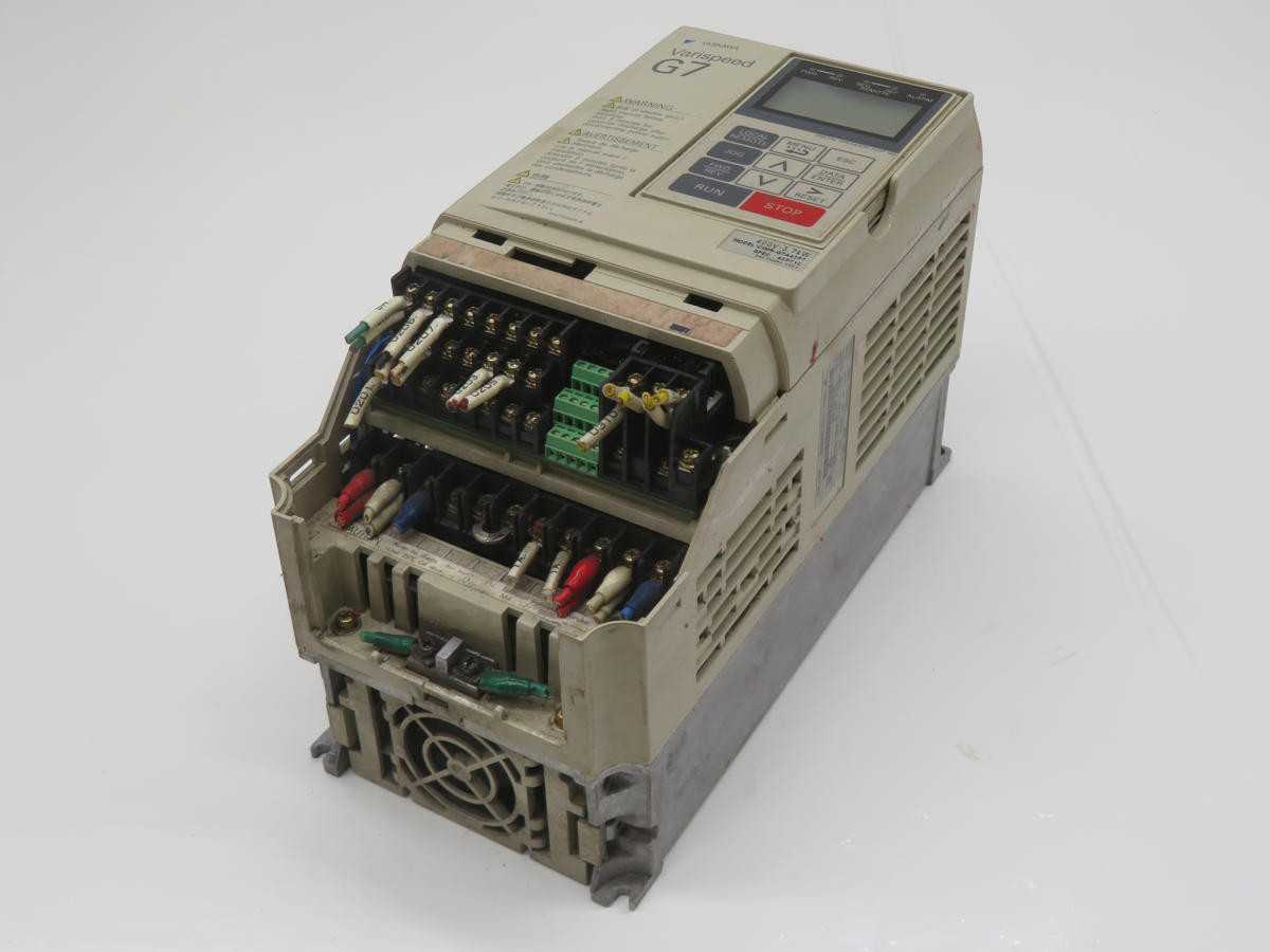 YASKAWA CIMR-G7A43P7 AC DRIVE, 380-480V 3PH IN, 0-480V 3PH OUT, 3.7 KW POWER - AC VFD DRIVES