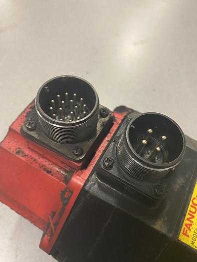 FANUC A06B-0162-B675 AC SERVO MOTOR, 3000 RPM, 1.4 KW, 6A, 144V, ALPHA M6/3000 SERIES - SERVO MOTORS