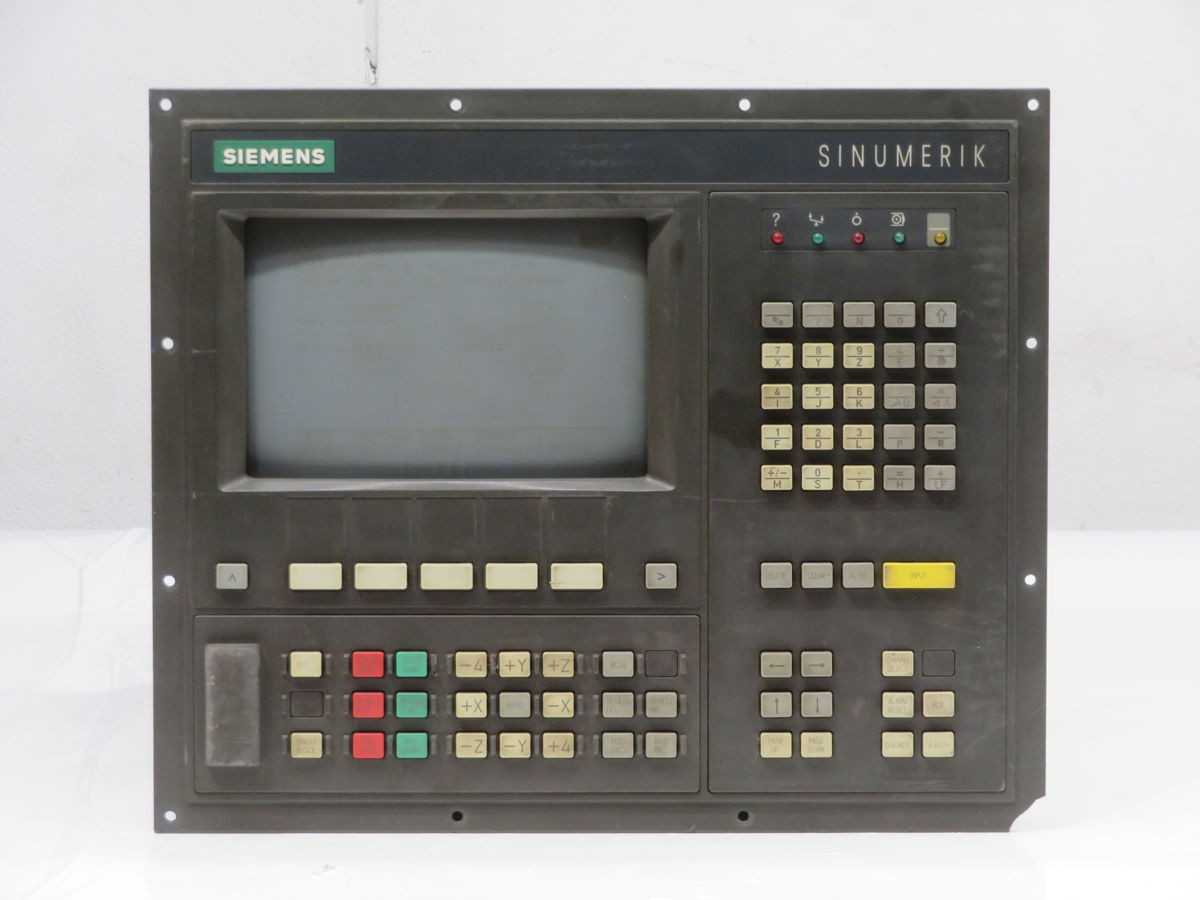 SIEMENS 6FC3821-2AC-Z CONTROL PANEL, 24V DC POWER, 145 VA CONSUMPTION, 9-INCH MONO CRT - HMIS & DISPLAYS