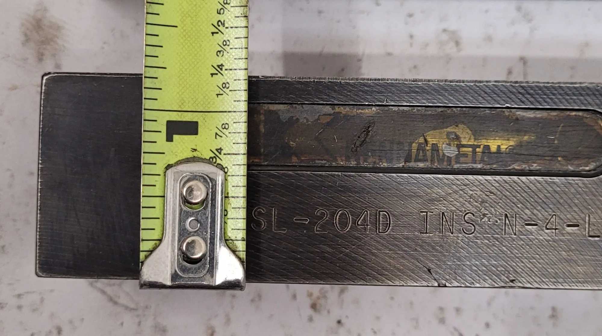 KENNAMETAL NSL204D INDEXABLE LATHE GROOVING TOOL - 1.25" SQ SHANK - MACHINING TOOLING & PARTS