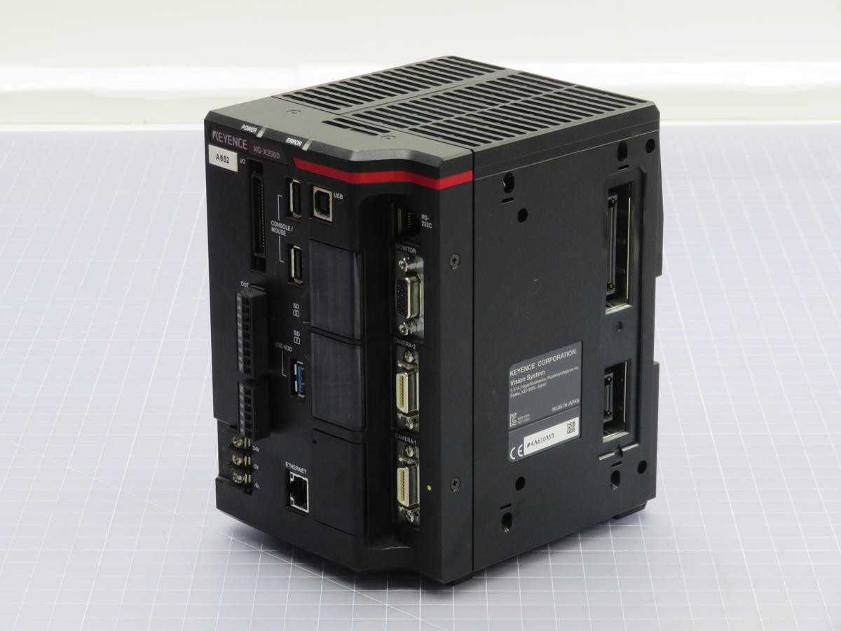 KEYENCE XG-X2500 CONTROLS PLCS, QUAD-CORE, 4 CAM, 21MP RES, 2GB IM MEM, 64GB SSD, 56 I/O, 24VDC - AUTOMATION & CONTROLS