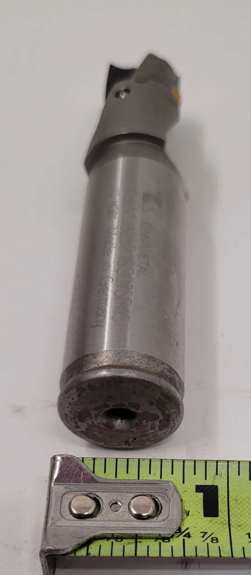KENNAMETAL KSEM0625R1SS075F45 COOLANT THRU INDEXABLE DRILL, 5/8" CUT DIA, 3/4" SHANK - MACHINING TOOLING & PARTS