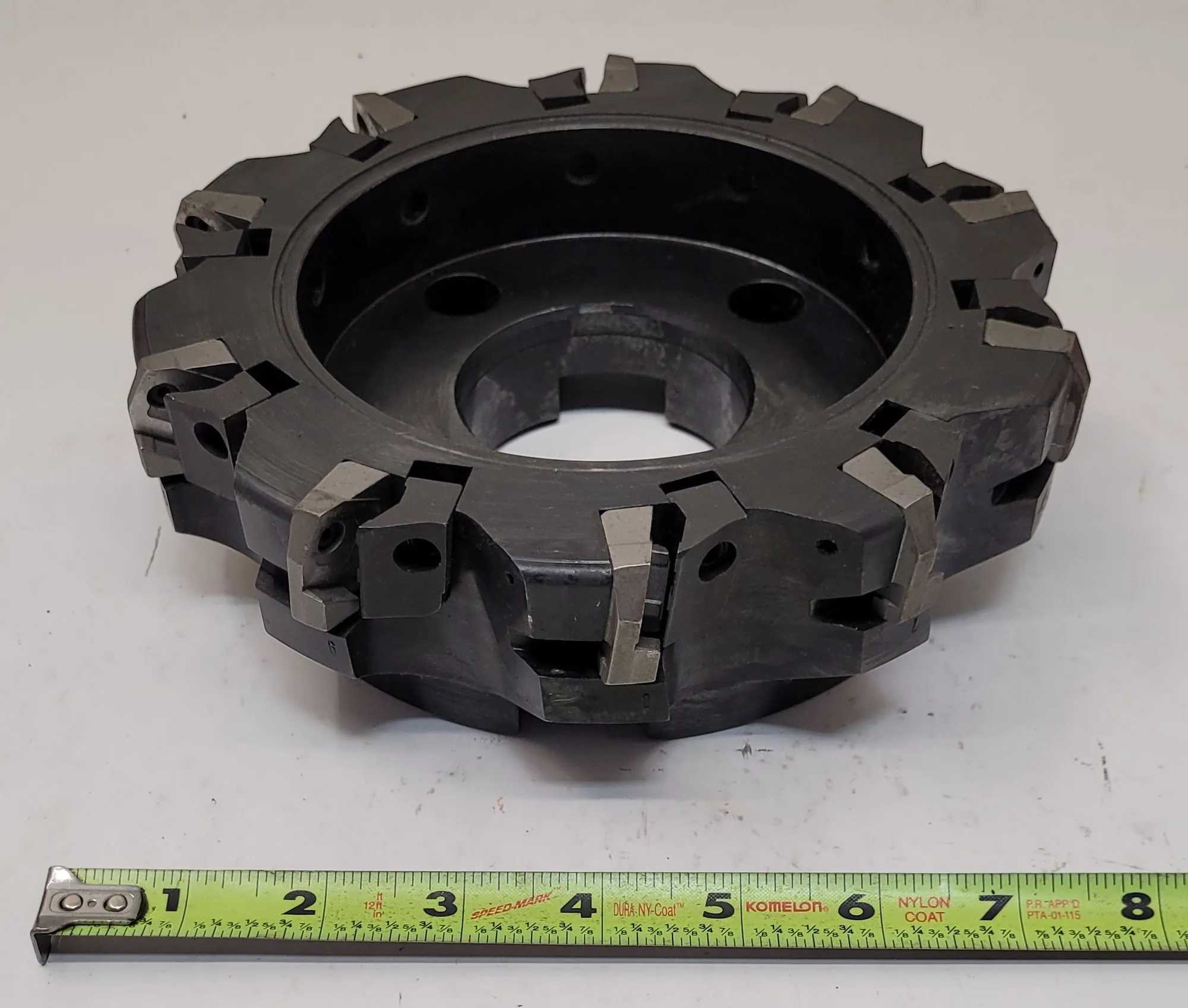 SANDVIK COROMANT INDEXABLE MODUL MILL FACE CUTTER - 8" DIAMETER, 10 INSERTS, 2-1/4" ARBOR - MACHINING TOOLING & PARTS
