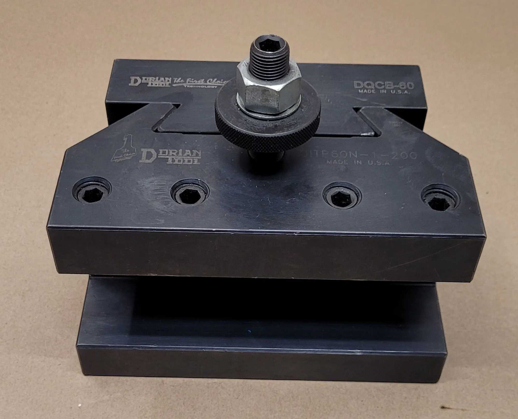 DORIAN TOOL QITP60N-1-200 QUICK CHANGE TOOLHOLDER W/ DQCB-60 BORING BAR HOLDER - MACHINING ACCESSORIES & TOOLING