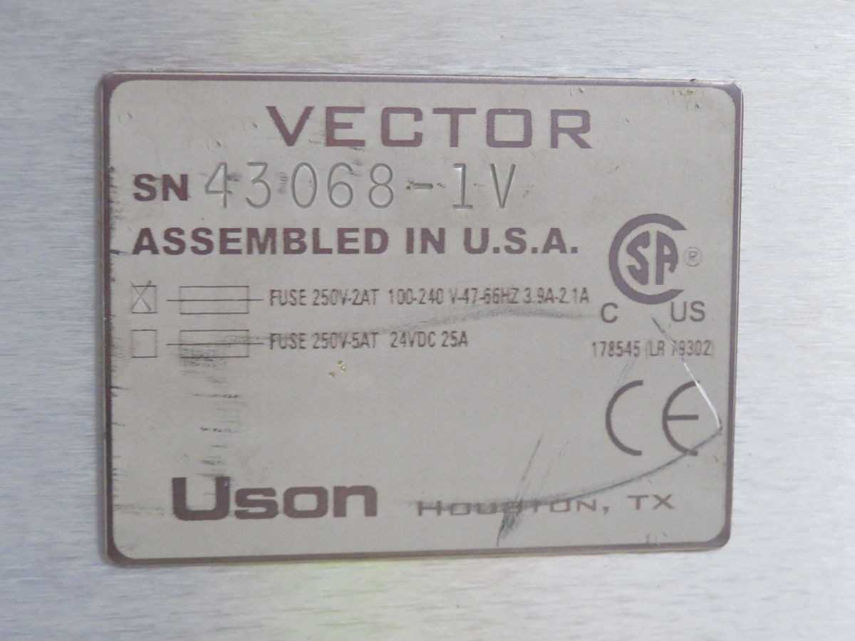 USON VECTOR 43068-1V USON VECTOR OPERATOR INTERFACE PANEL T267665 - OPERATOR INTERFACE PANELS