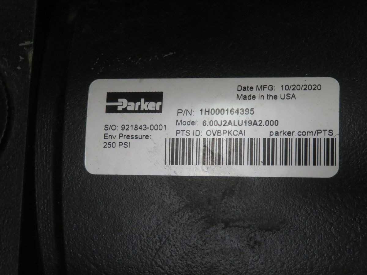 PARKER 1H000164395 6.00J2ALU19A2.000 HEAVY-DUTY PNEUMATIC CYLINDER T268797 - PNEUMATIC CYLINDERS & ACTUATORS