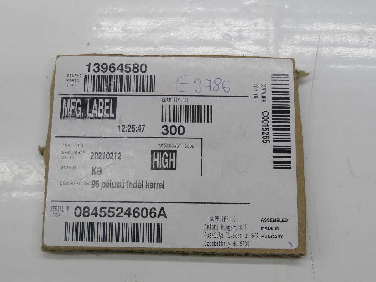 Lot of 200 Delphi 13964580 Automotive Connectors Cover - WORK POSITIONING