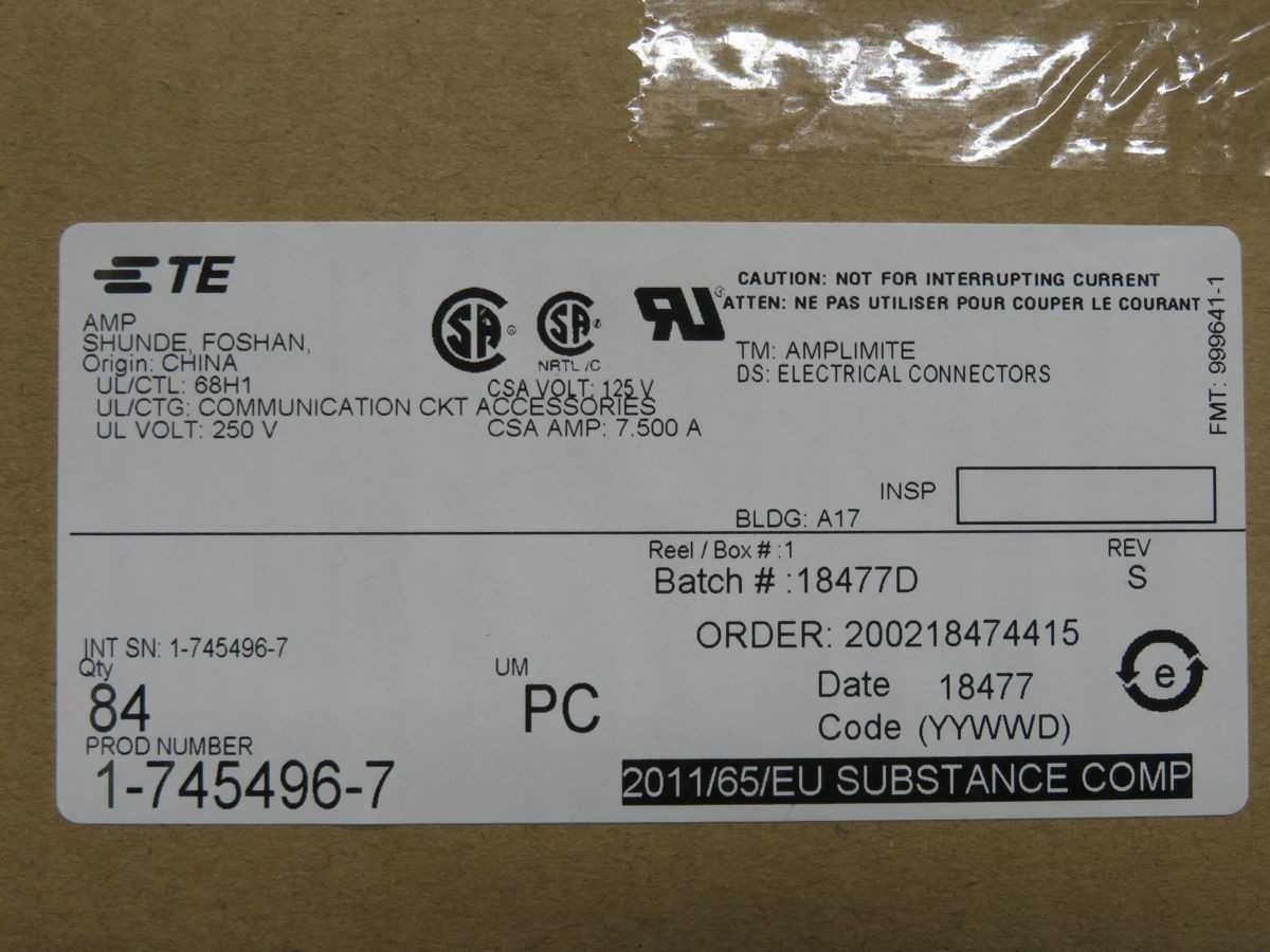LOT OF 76 TE CONNECTIVITY 1-745496-7 25-POSITION AMPLIMITE HDE-20 SERIES D-SUB CONNECTOR T267737 - PLUGS & RECEPTACLES