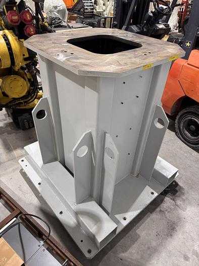 2011 FANUC R-2000 RISER, 54.75" HEIGHT, 37"X37" STEEL SURFACE, STATIONARY BASE - ROBOT PARTS