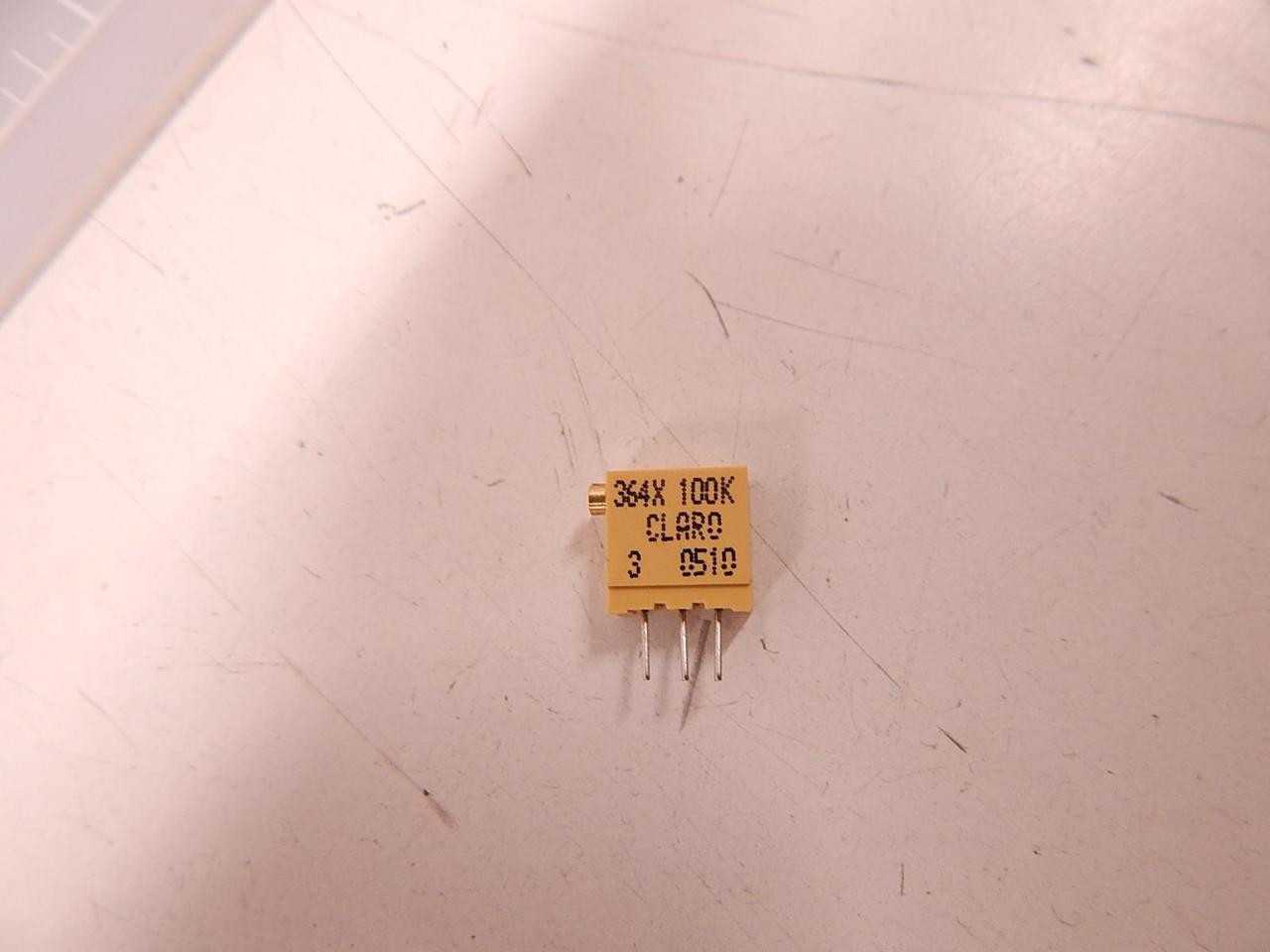 LOT OF 600 CLAROSTAT 364X100K TRIMMER RESISTOR - THROUGH HOLE - TEMPERATURE CONTROL COMPONENTS