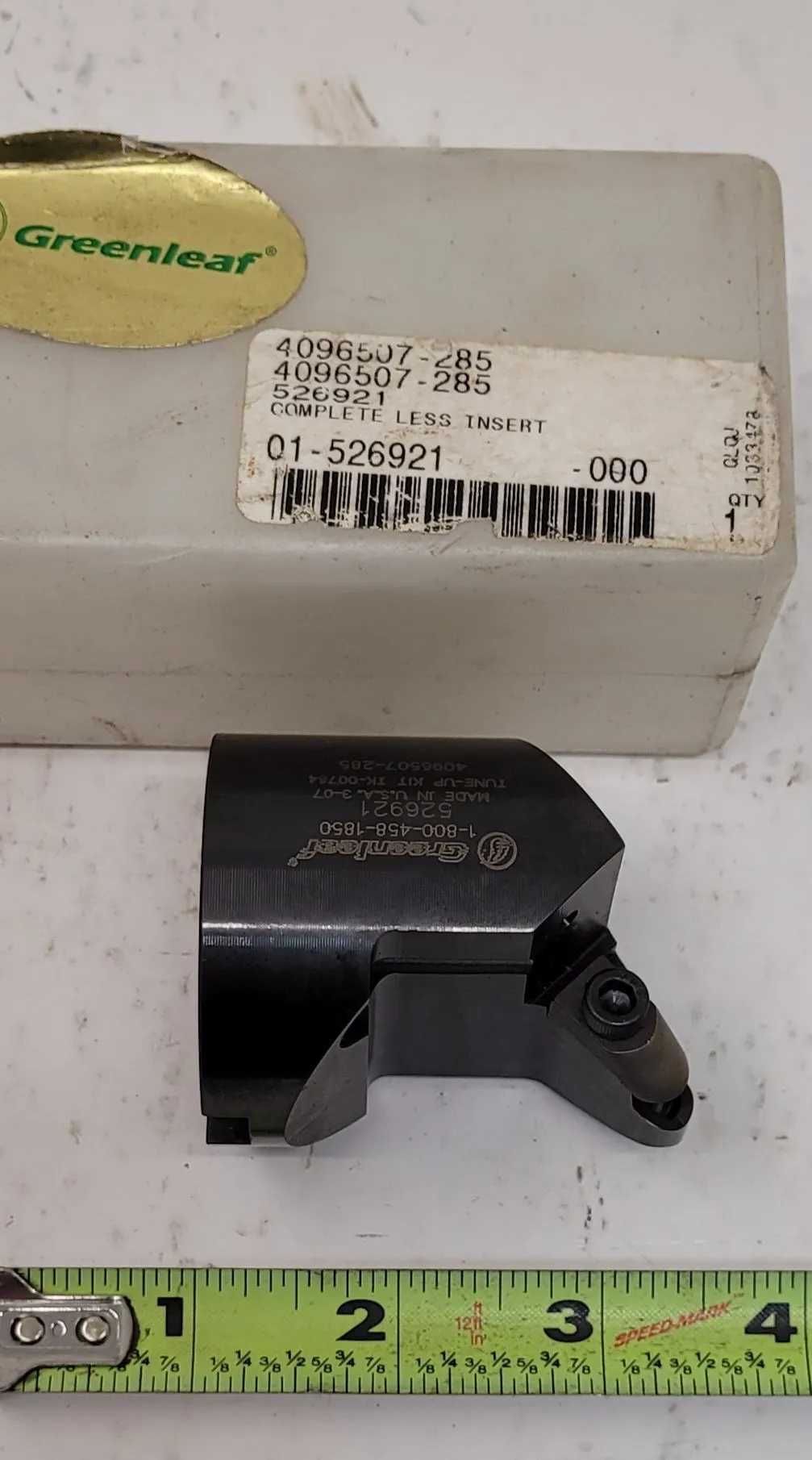GREENLEAF 526921 INSERT BORING HEAD OAL: 2.33” BODY DIAMETER: 2.00” - MACHINING TOOLING & PARTS
