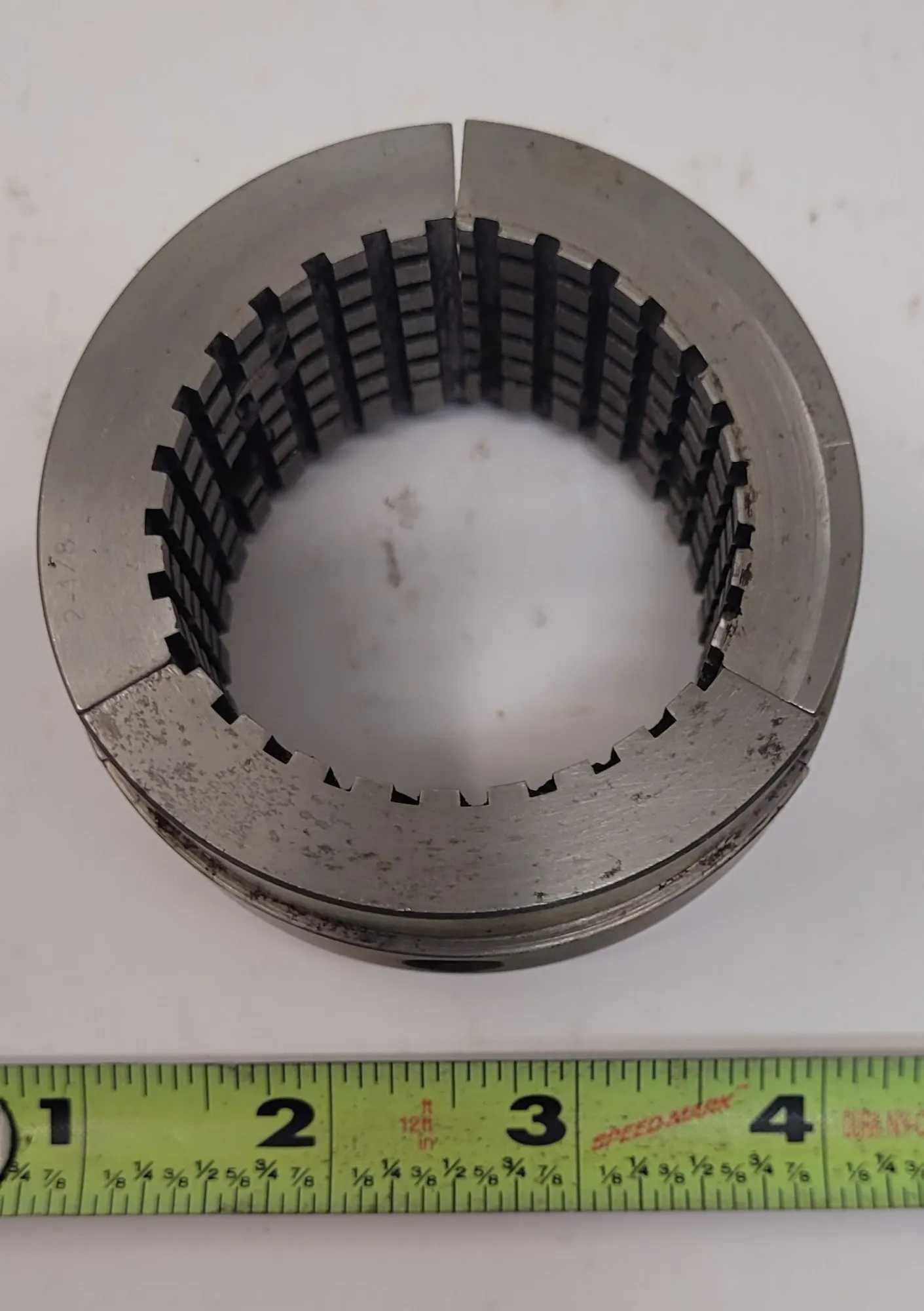 SUPERIOR CINCINNATI 2 1/8" MASTER SERRATED COLLET PAD SET OF 3 - MACHINE TOOLING
