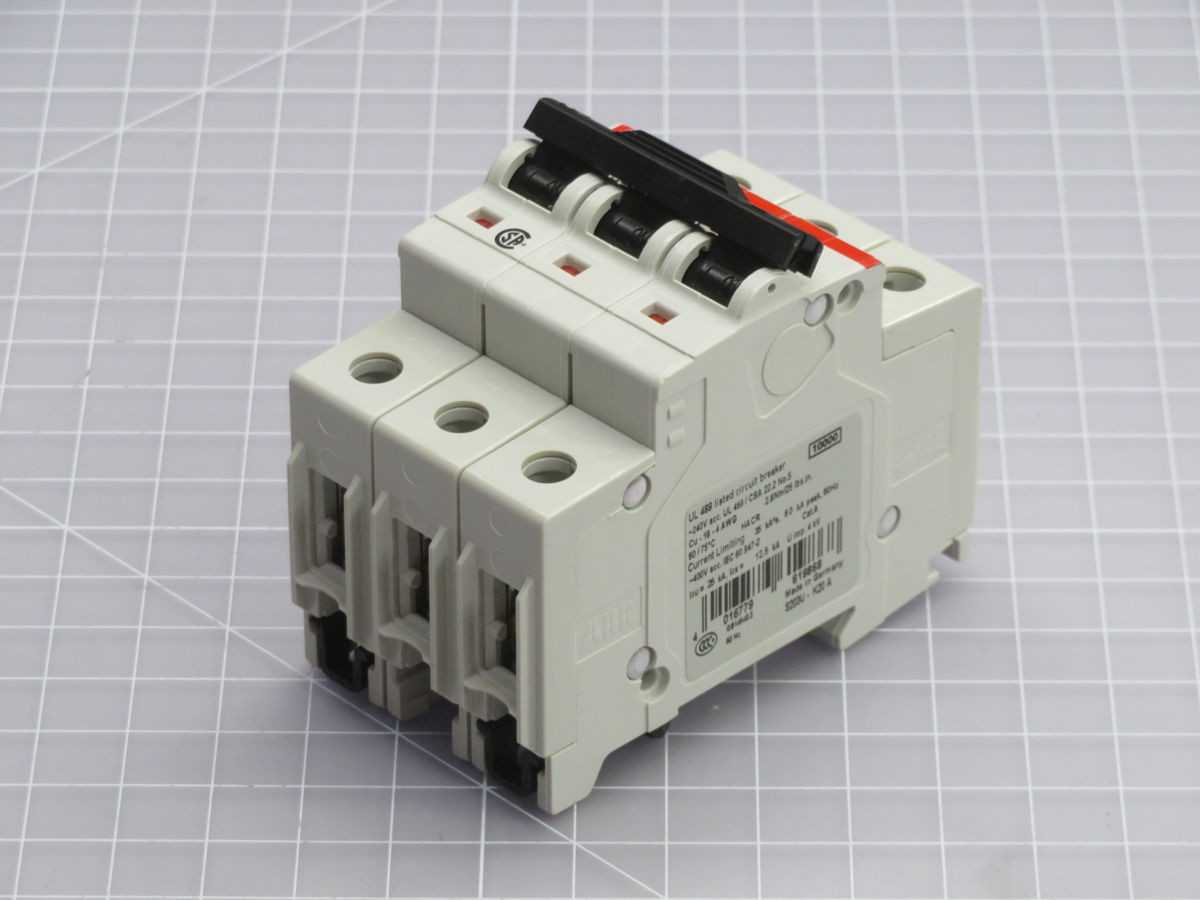 LOT OF 3 ABB S 203U- K20 2CDS273417R0487 CIRCUIT BREAKER T260599 - CIRCUIT BREAKERS