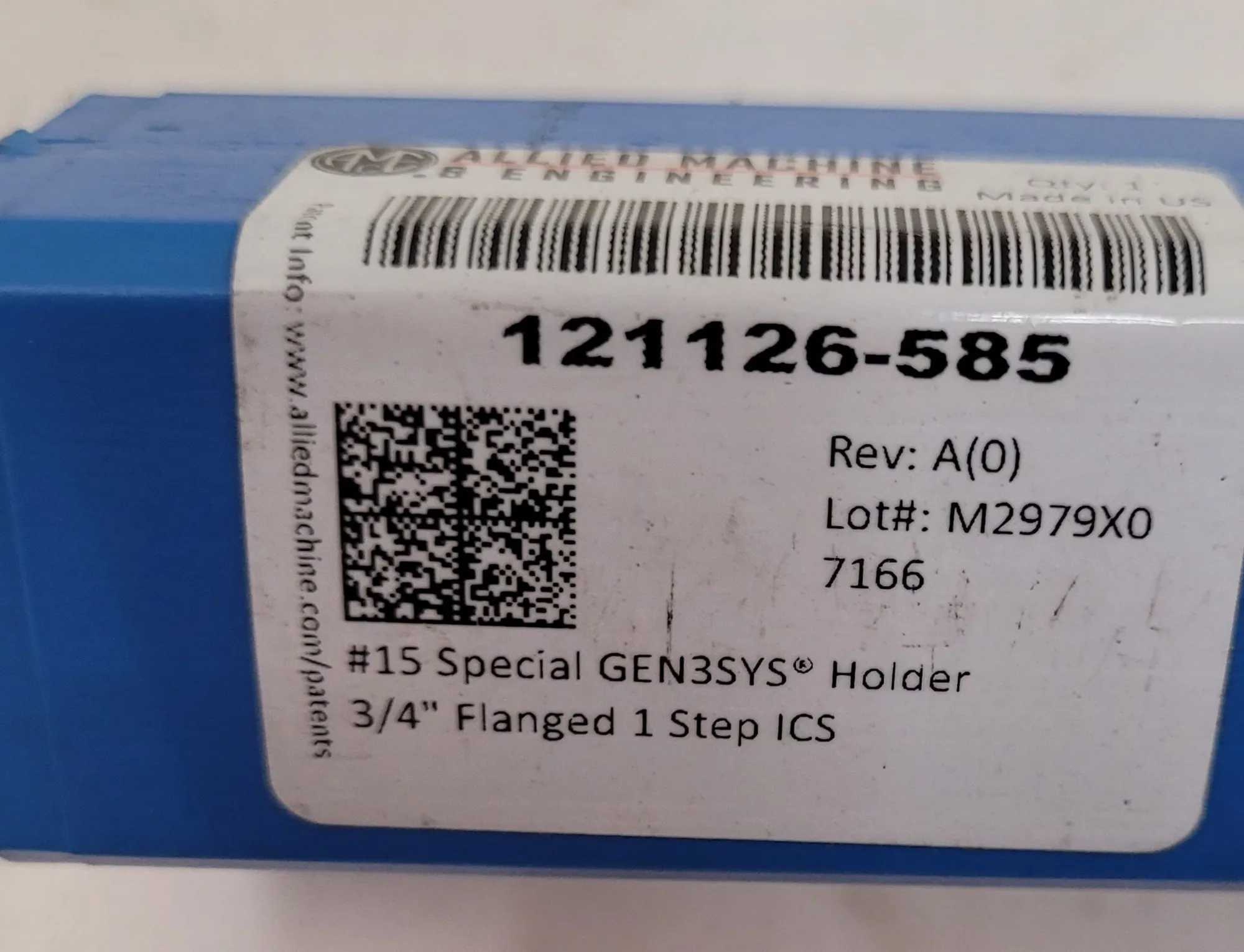 ALLIED MACHINE & ENG. 121126-585 SPECIAL HOLDER, 3/4IN FLANGED, 9-1/2IN OAL, 5-1/2IN FLUTE L. - MACHINE TOOLING