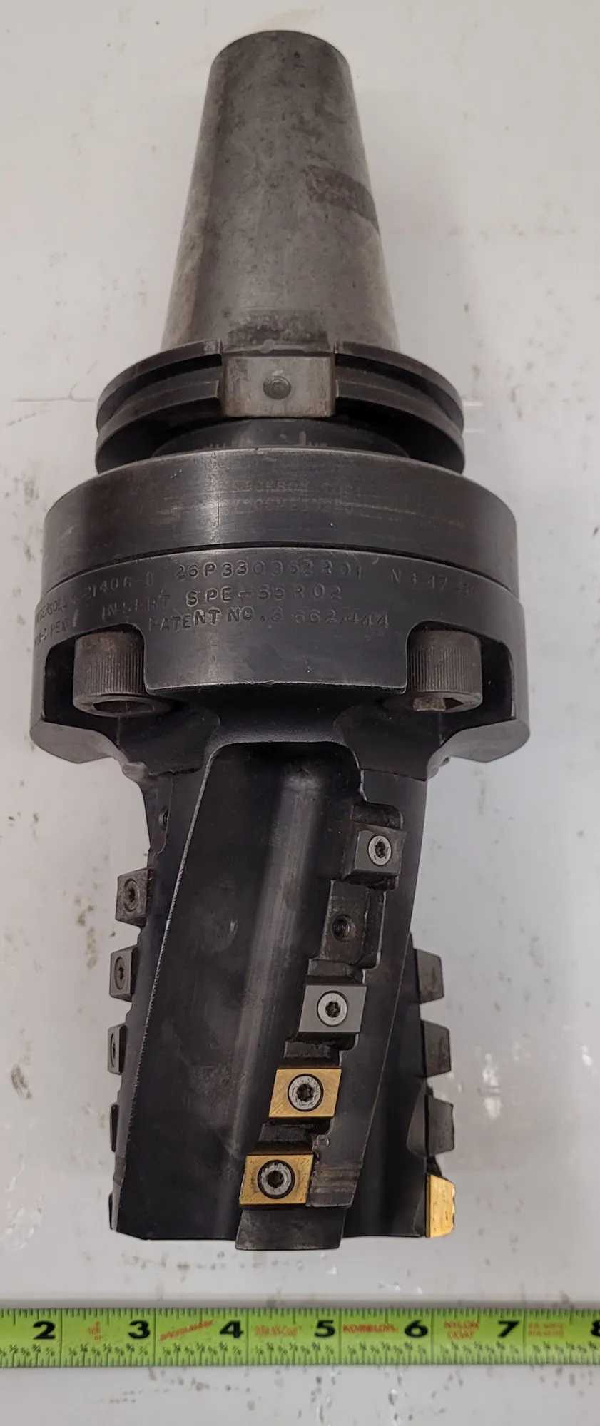 INGERSOLL MAX-I-PEX K-21406-1 INDEXABLE INSERT CUTTING TOOL, CAT 50 HOLDER TYPE - MACHINING TOOLING & PARTS