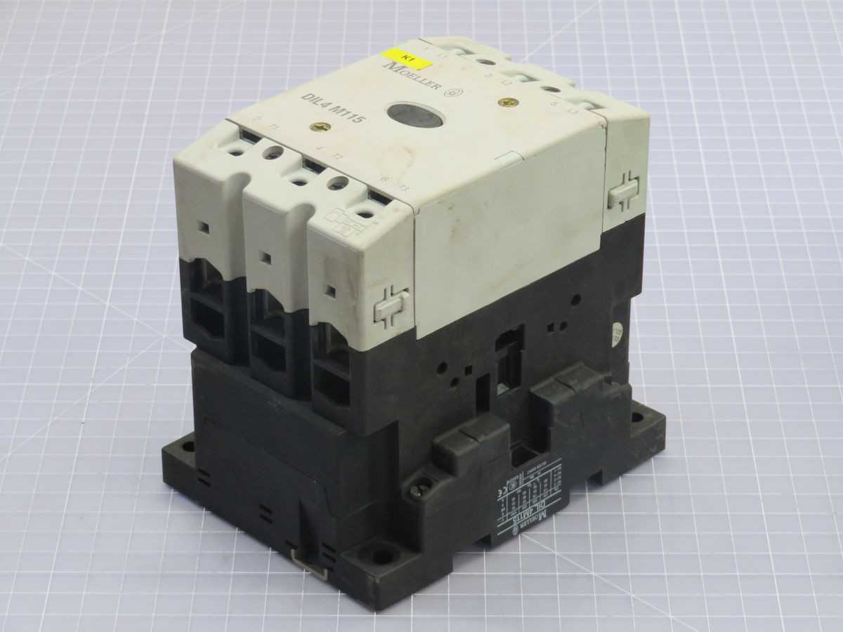 Moeller Dil 4M115 Contactor, 3-Pole, 230V AC Coil, 55kW Power, 115A Current, 1 NO 1 NC - DC CONTACTOR