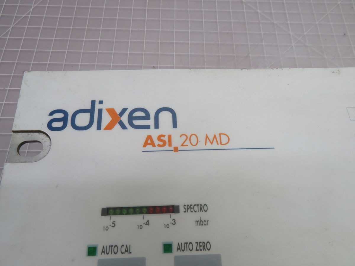 ADIXEN ASI 20 MD CONTROL PANEL T266924 - OPERATOR CONTROLS