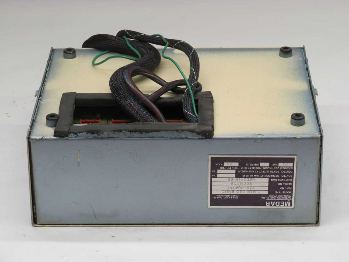 MEDAR 936-0047V1 CONTROLS PLCS, 120V POWER, 60 HZ FREQ, 1 PH, 0.06 KVA INPUT - PLC MODULES