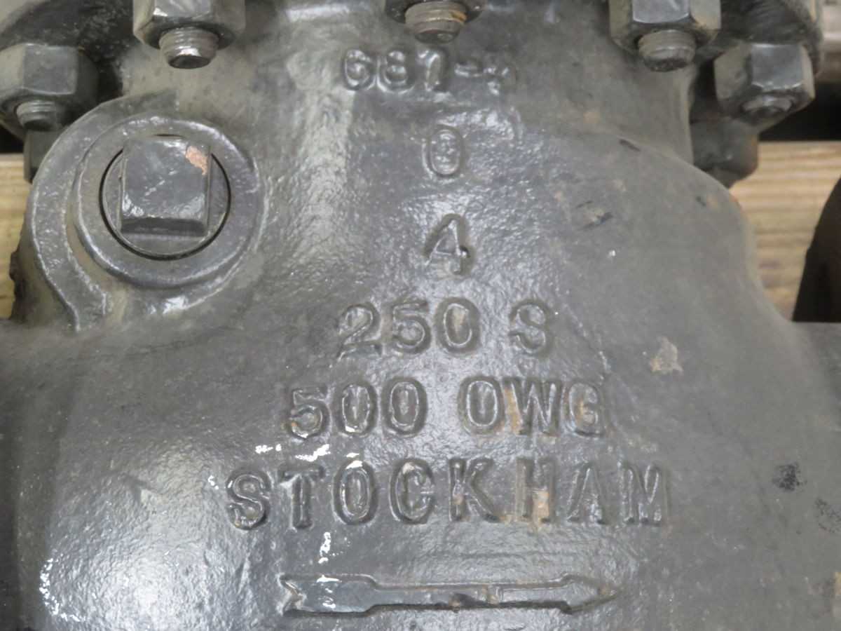 STOCKHAM 250 S FLANGED GATE VALVE T263675 - VALVES