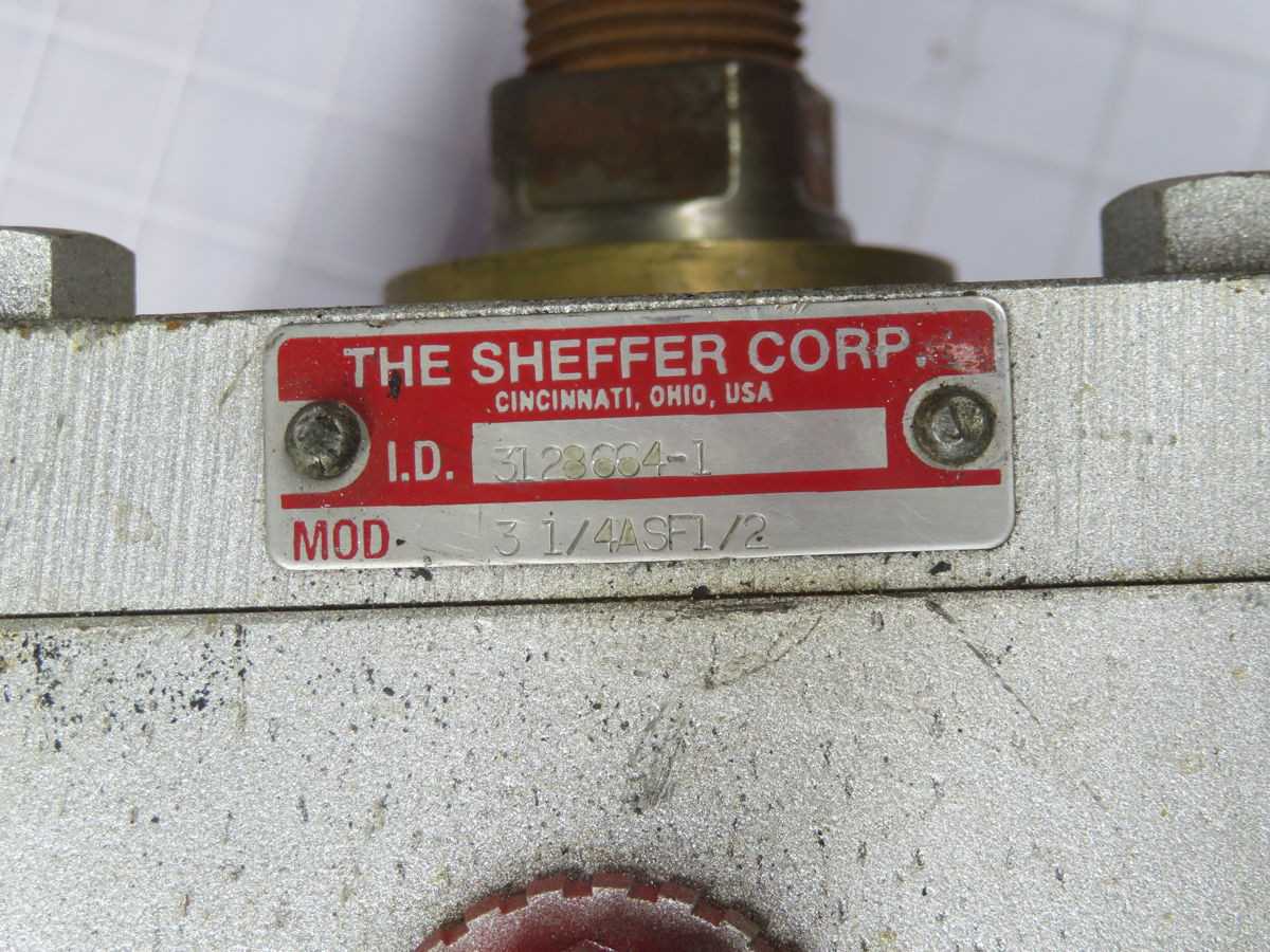 Sheffer 3-1/4ASF1/2 Pneumatic Cylinder 3128664-1 T264598 - PNEUMATIC CYLINDERS & ACTUATORS