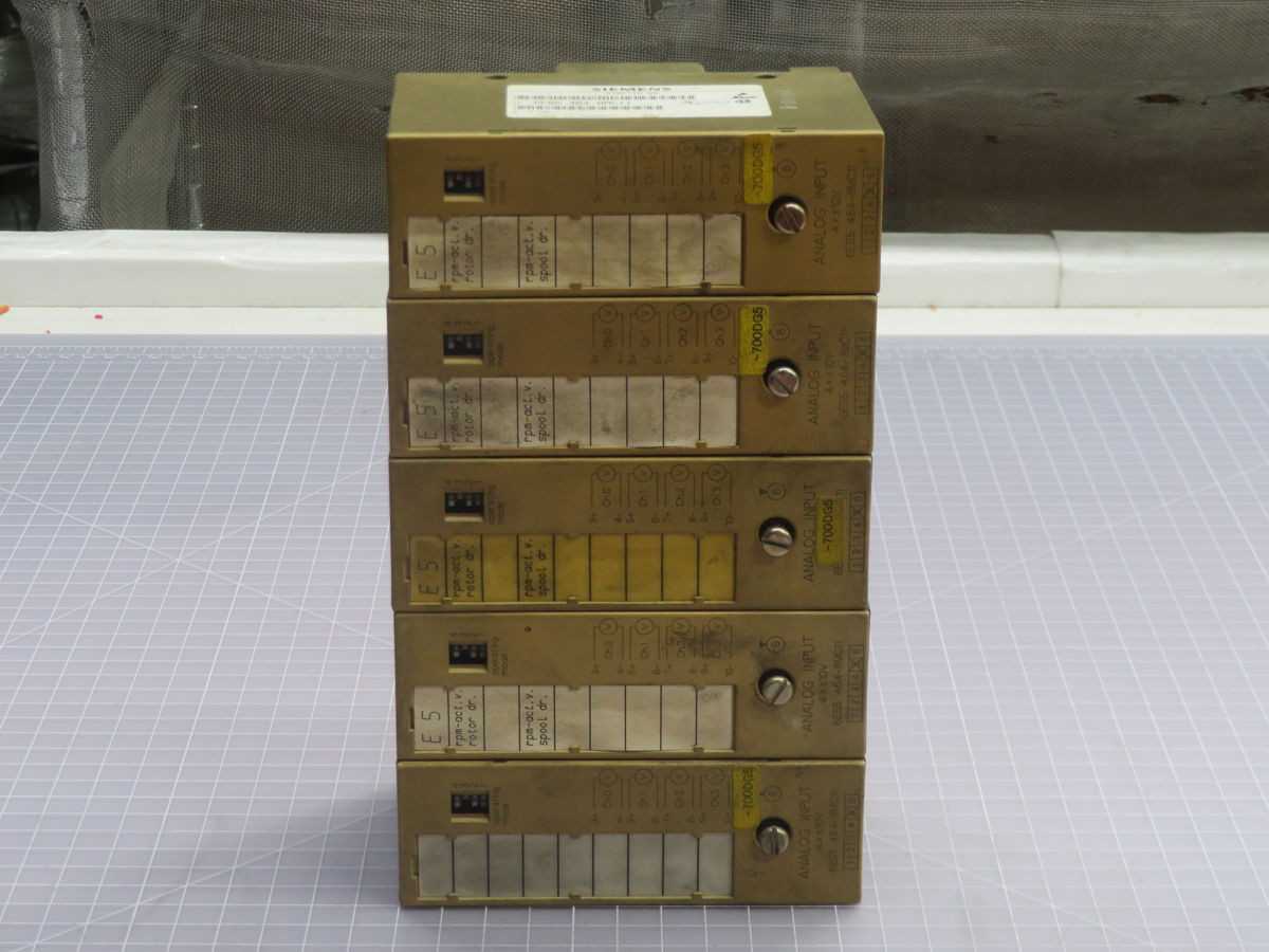 LOT OF 5 SIEMENS 6ES5 464-8MC11 ANALOG INPUT MODULE T265211 - PLC MODULES
