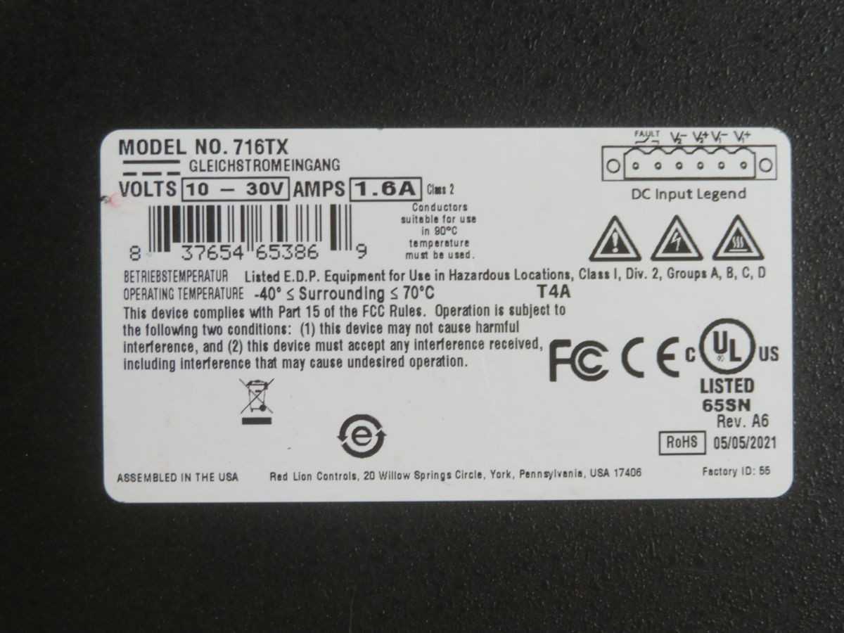 N-Tron 716TX Fully Managed Industrial Ethernet Switch T263083 - SWITCHES